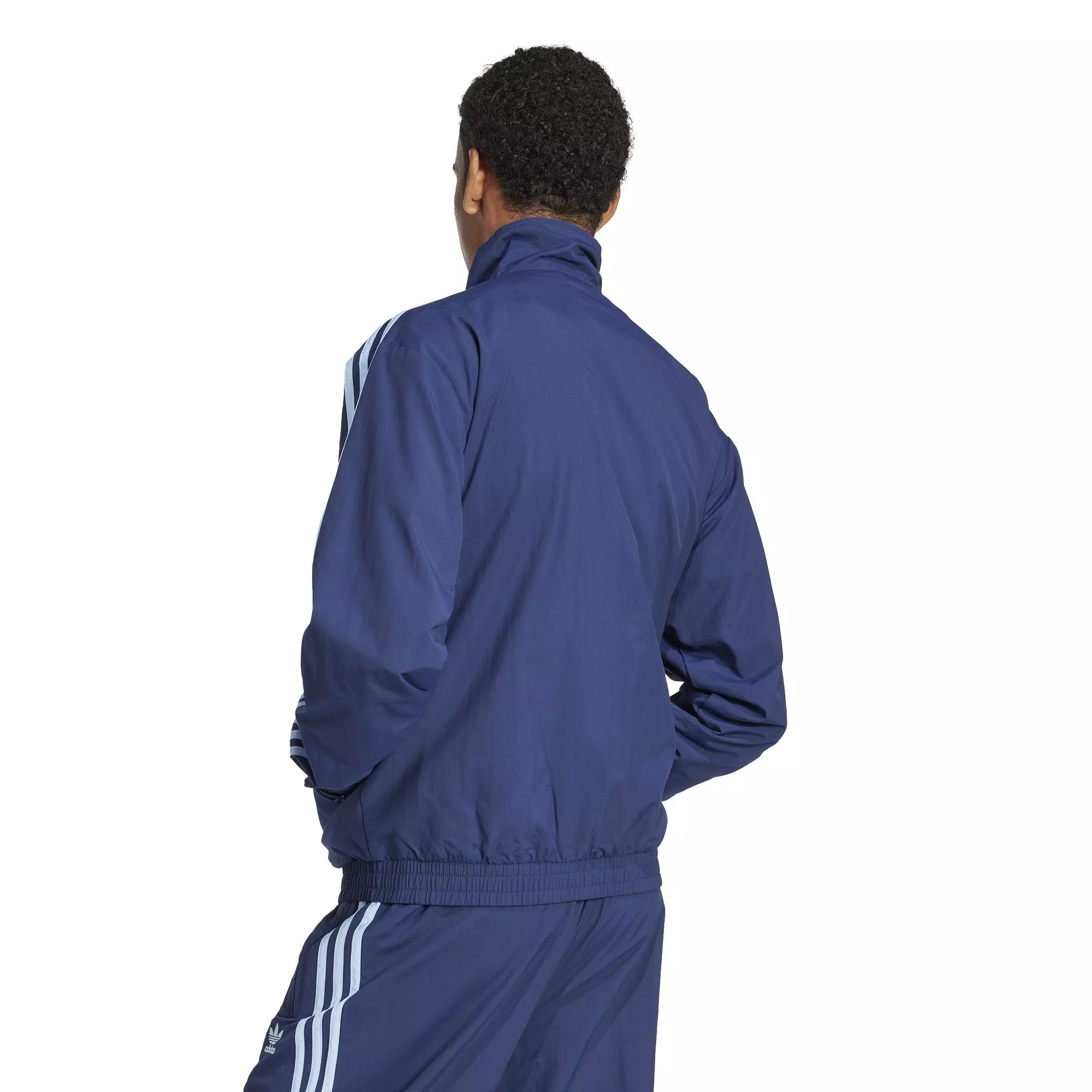 adidas Originals Men's Adicolor Woven Firebird Track Top-Blue - BLUE