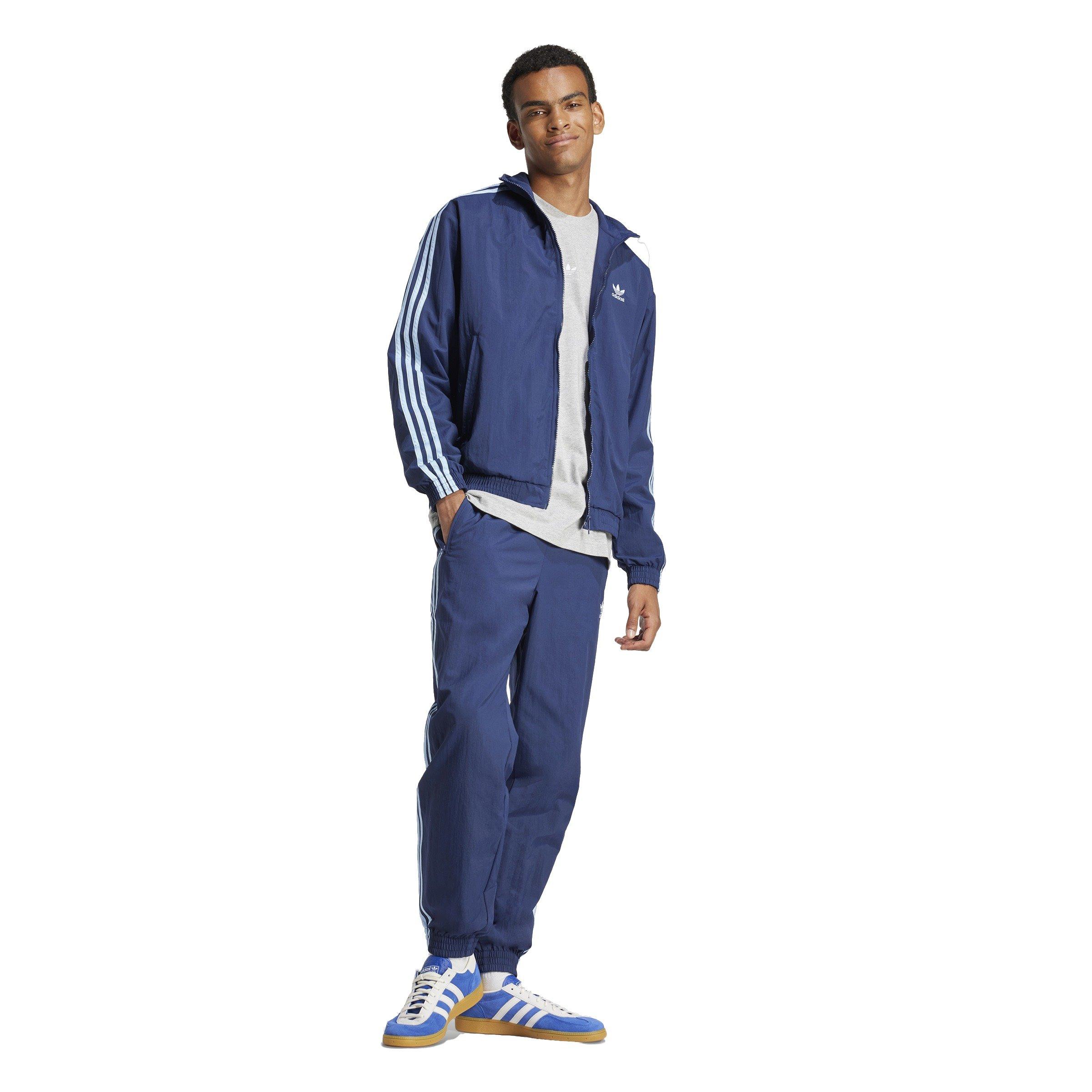 adidas Originals Men's Adicolor Woven Firebird Track Top-Blue - BLUE Thumbnail View 5