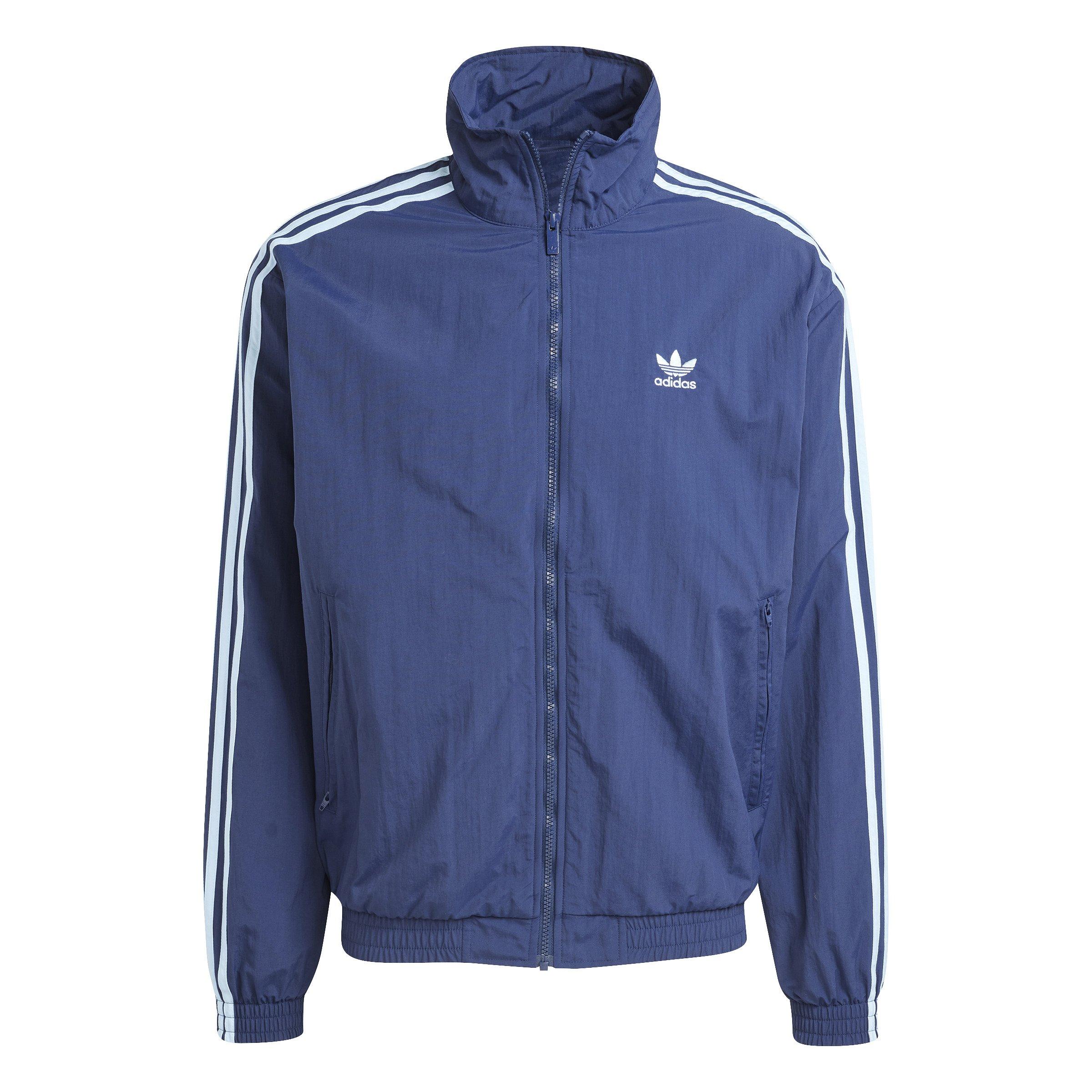 adidas Originals Men's Adicolor Woven Firebird Track Top-Blue - BLUE Thumbnail View 6