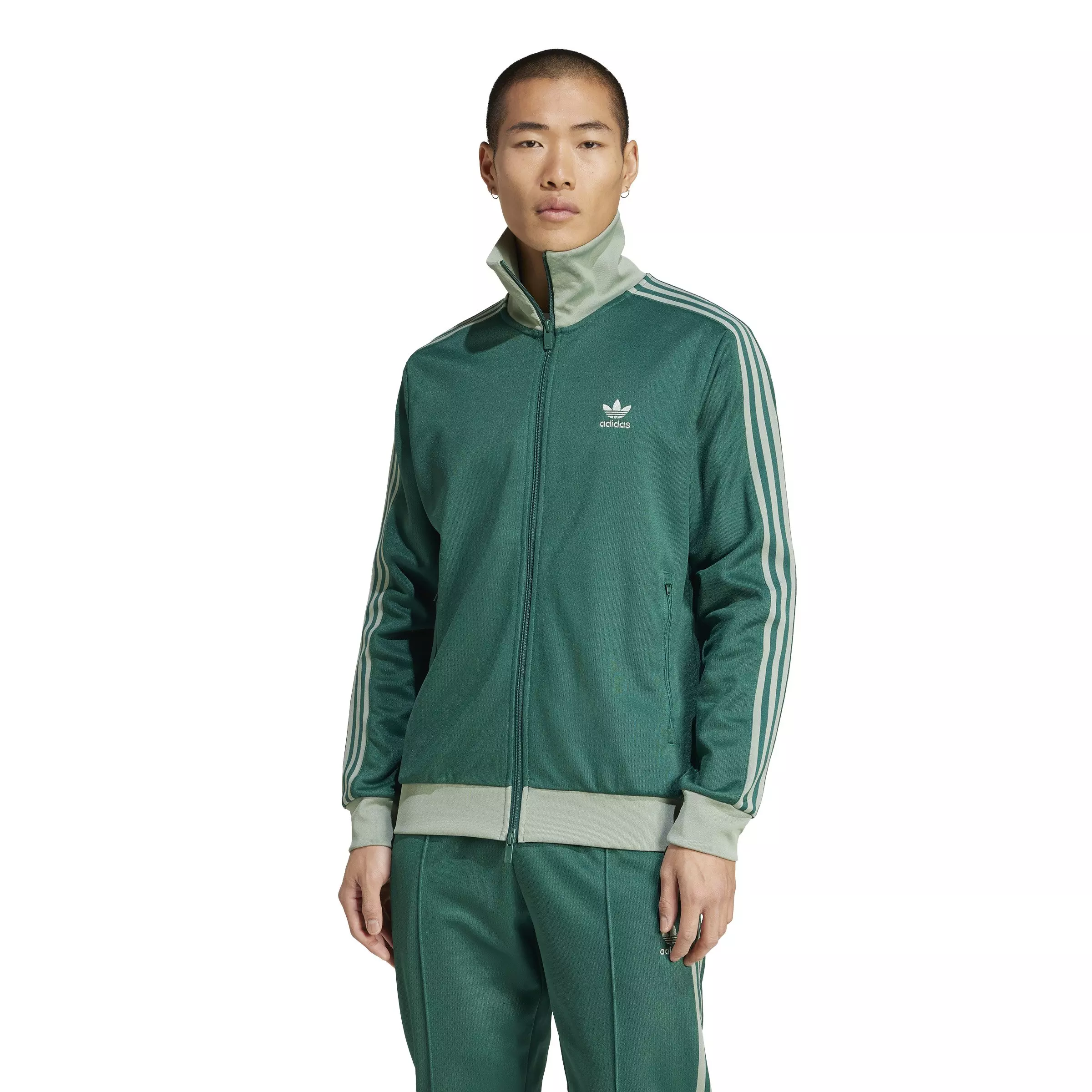 adidas Originals Men's Adicolor Classics Beckenbauer Track Top-Green - GREEN