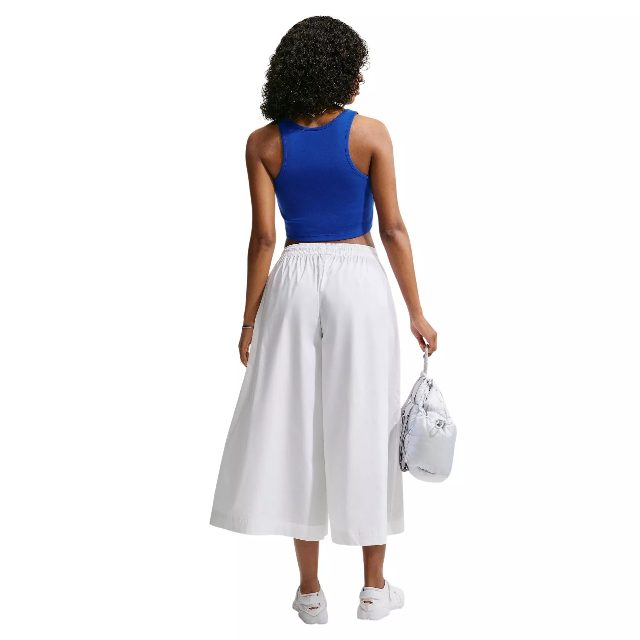 Nike Women's Sportswear Tight Cropped Tank - Royal/White - ROYAL/WHITE