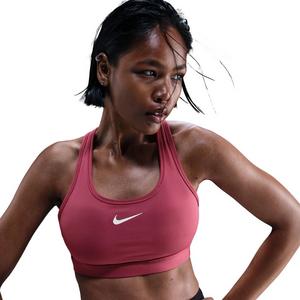 Nike Women's Swoosh Medium Support Padded Sports Bra - Pink