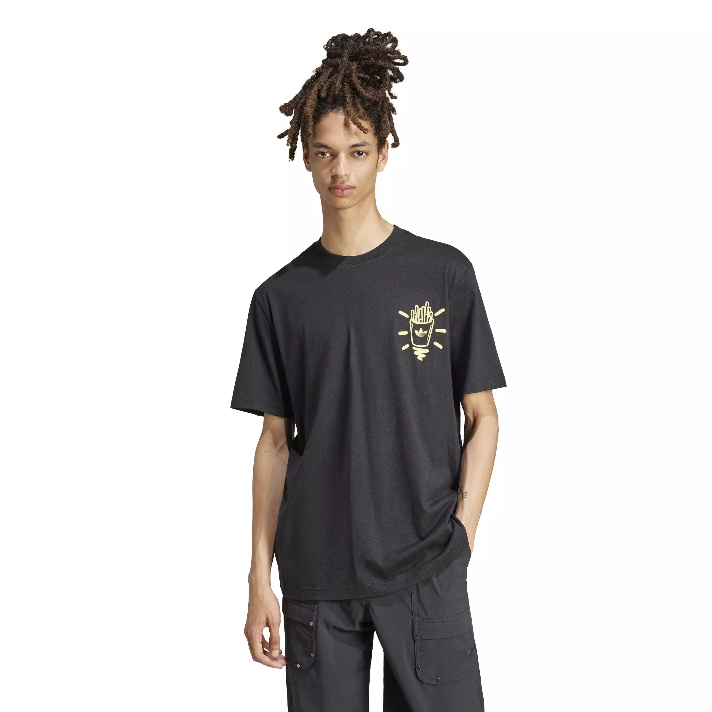 adidas Originals Men's T-Shirt-Black - BLACK