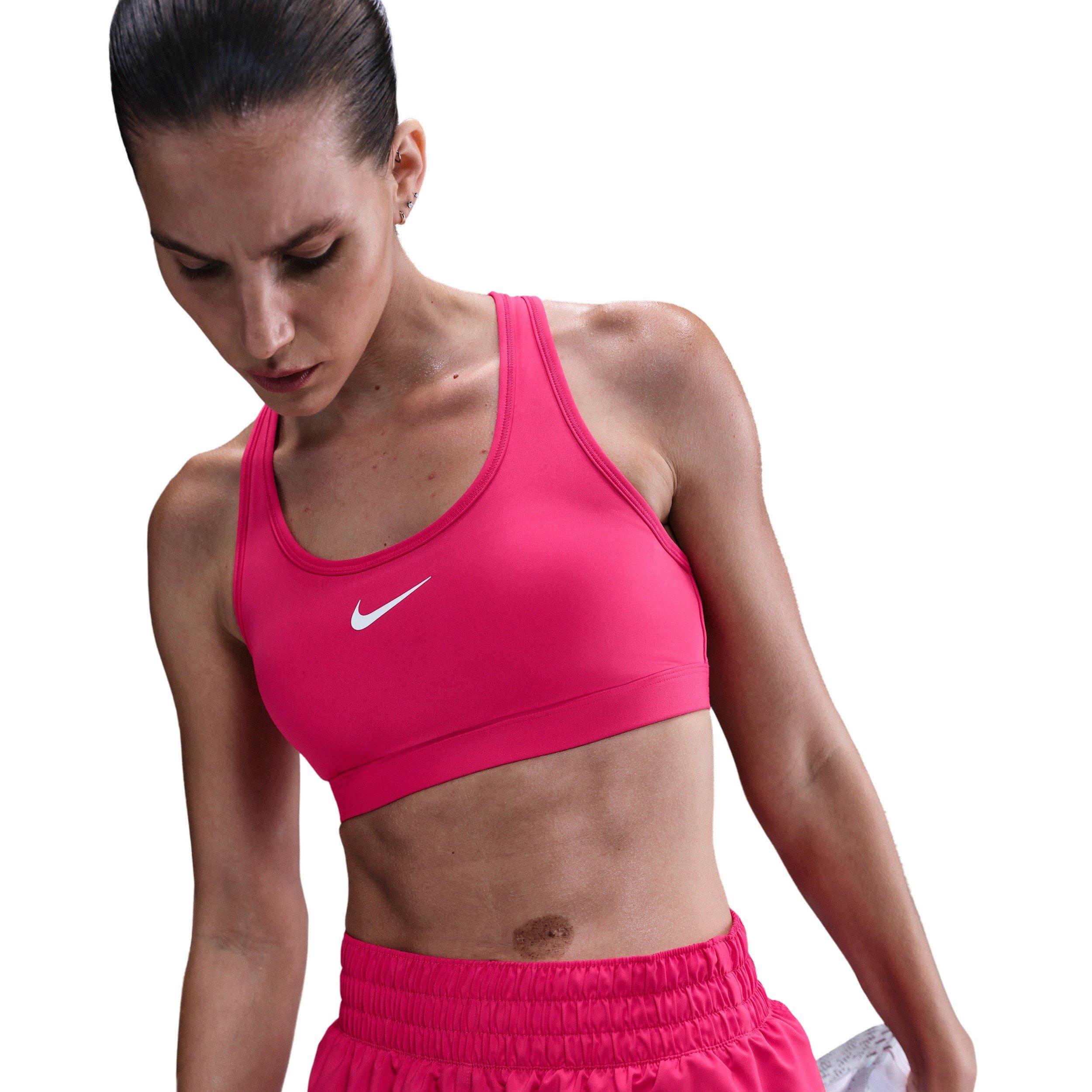 Nike Women's Swoosh Medium Support Padded Sports Bra - Hot Pink - HOT PINK Thumbnail View 1