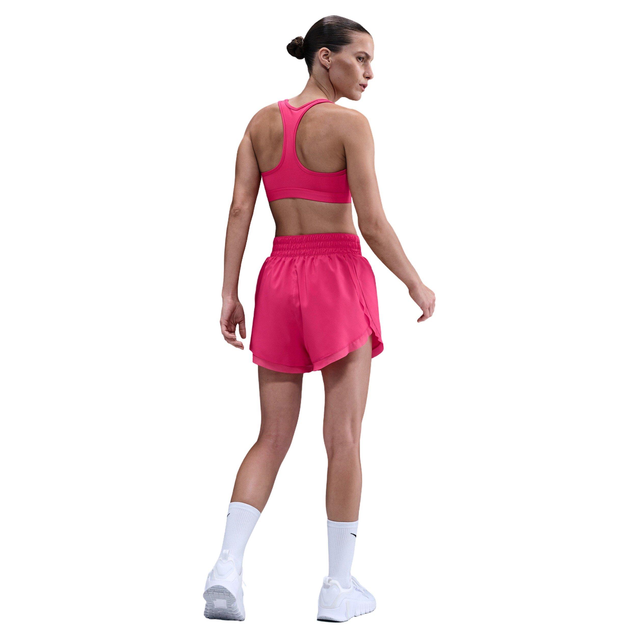 Nike Women's Swoosh Medium Support Padded Sports Bra - Hot Pink - HOT PINK Thumbnail View 5