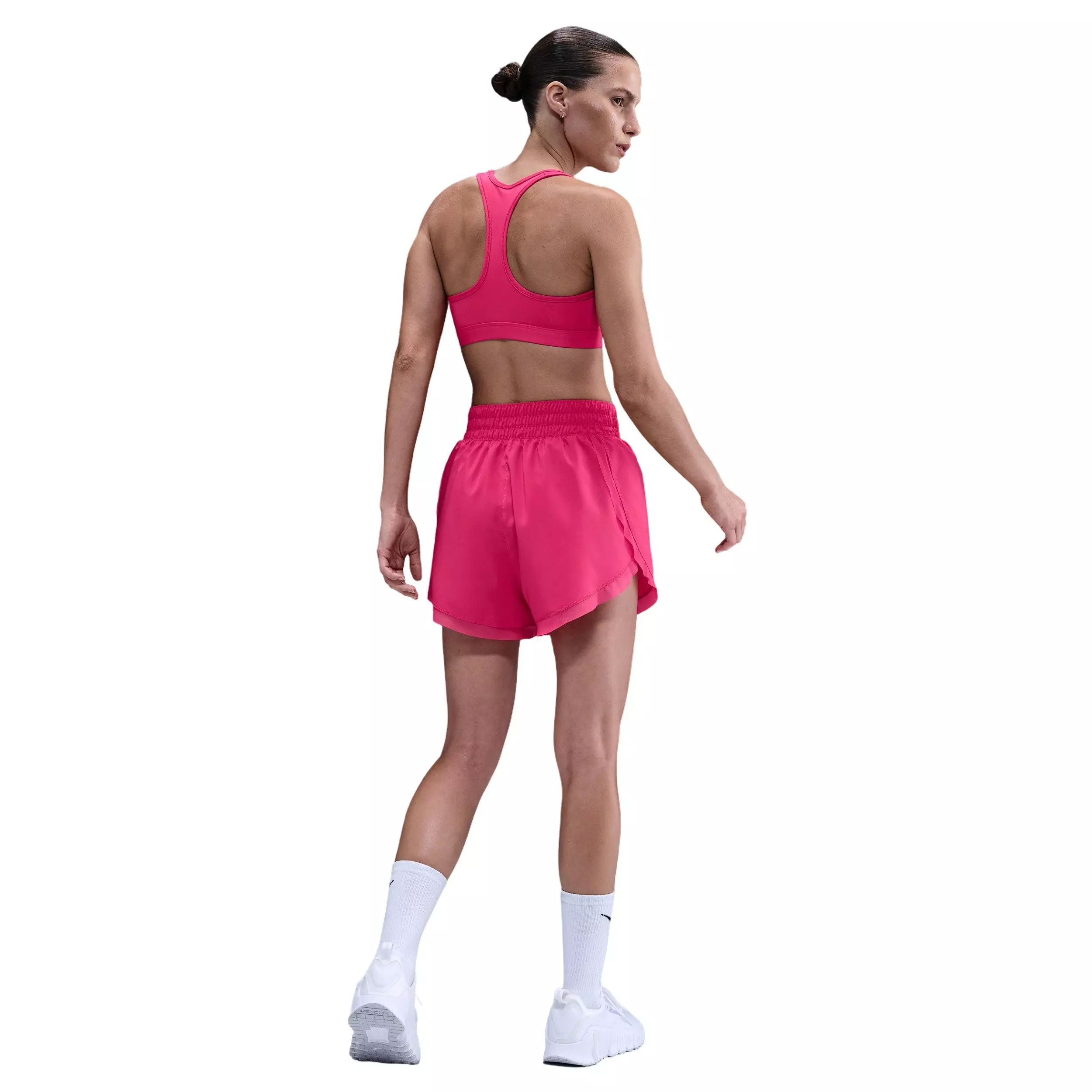 Nike Women's Swoosh Medium Support Padded Sports Bra - Hot Pink - HOT PINK