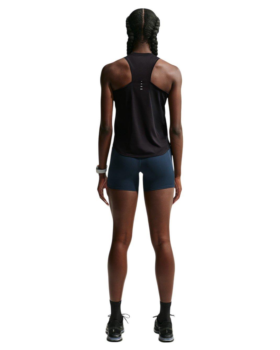 Nike Women's Swift Dri-FIT Running Tank Top - Black/Silver - BLACK/SILVER