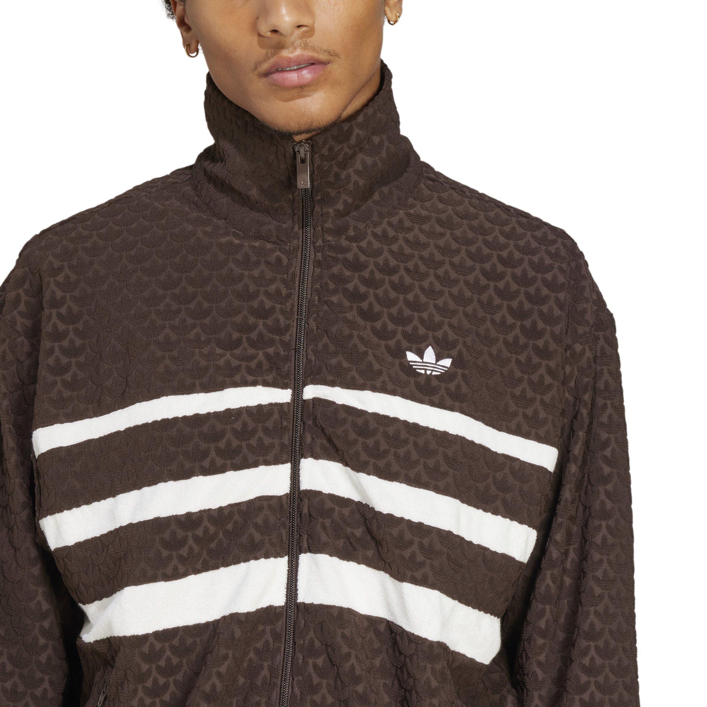 adidas Originals Men's Monogram Track Top -Brown - BROWN Thumbnail View 3