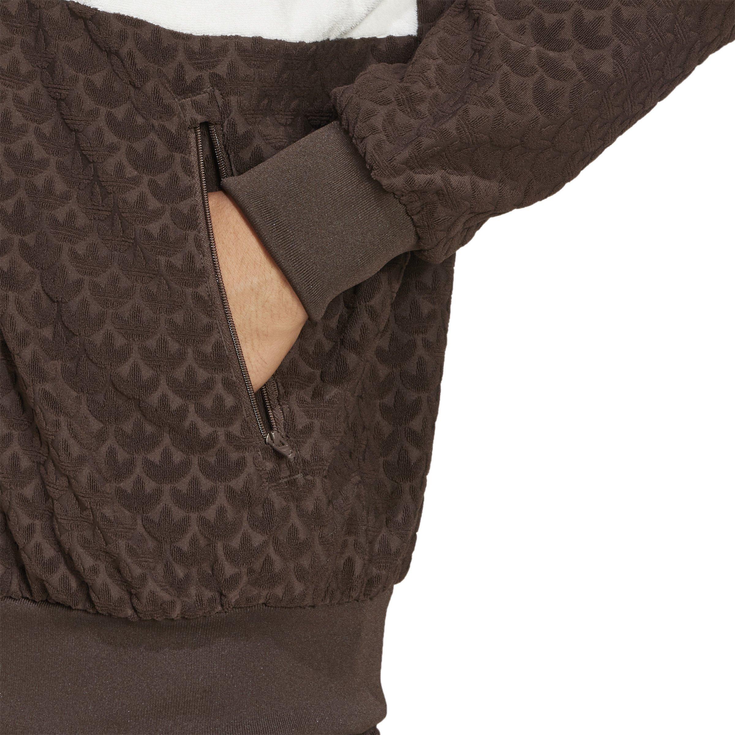 adidas Originals Men's Monogram Track Top -Brown - BROWN Thumbnail View 4