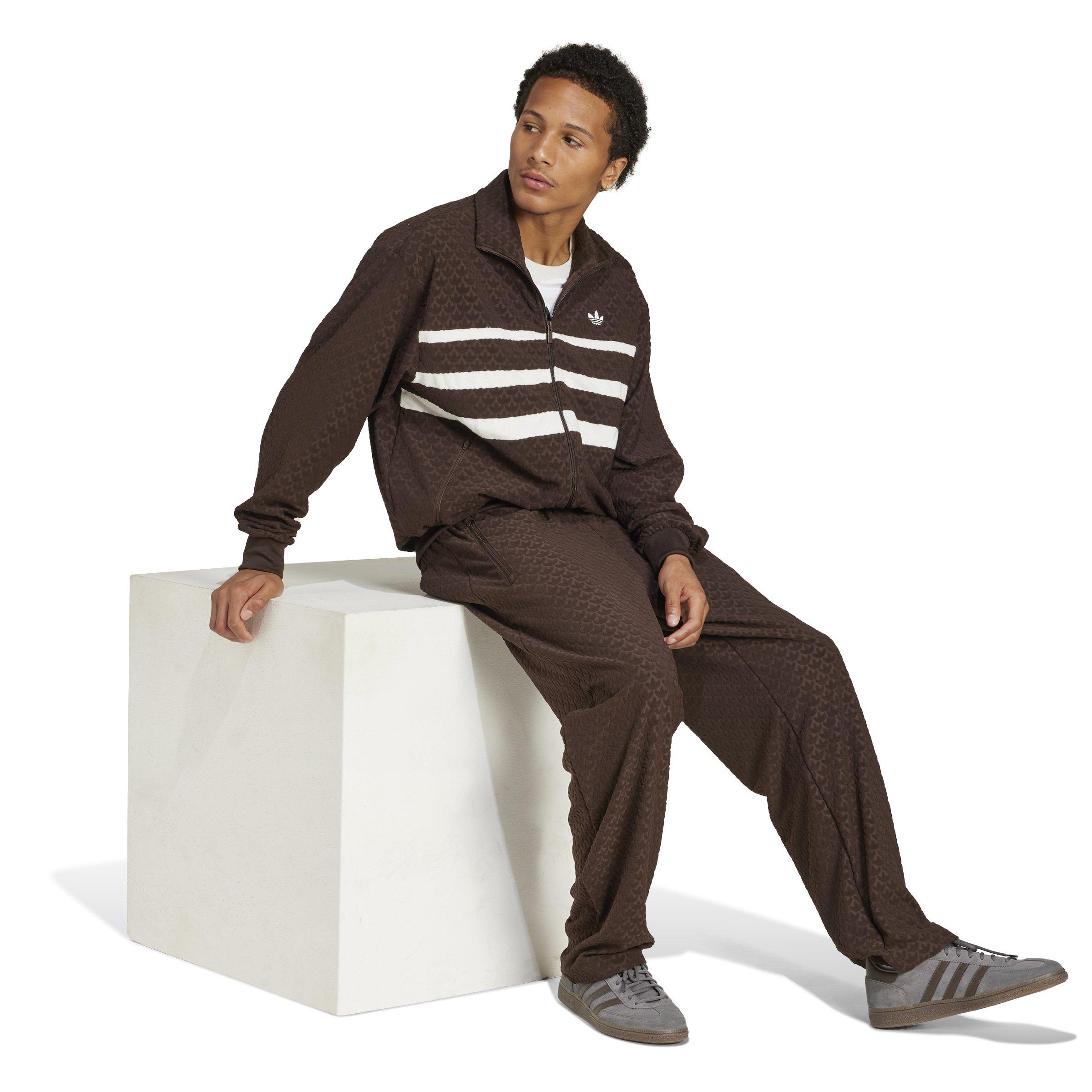 adidas Originals Men's Monogram Track Top -Brown - BROWN Thumbnail View 5