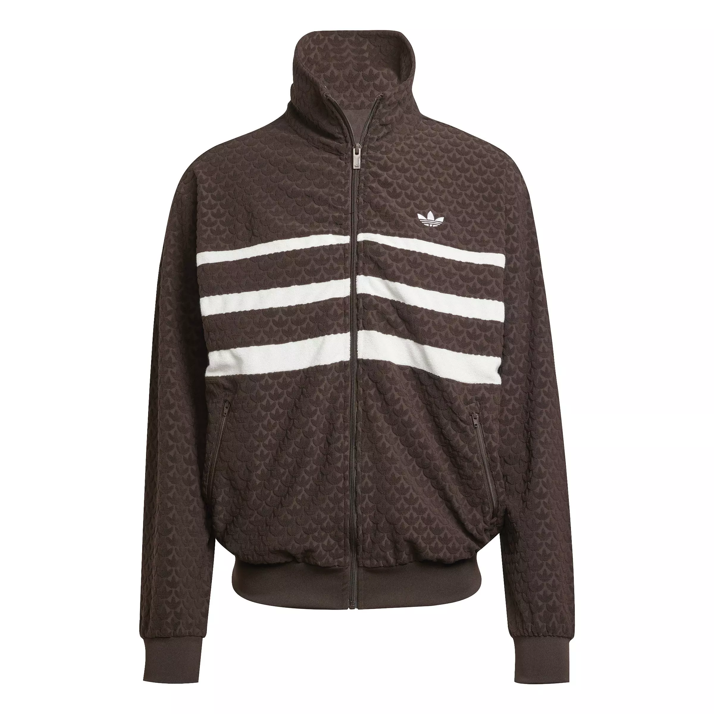 adidas Originals Men's Monogram Track Top -Brown - BROWN