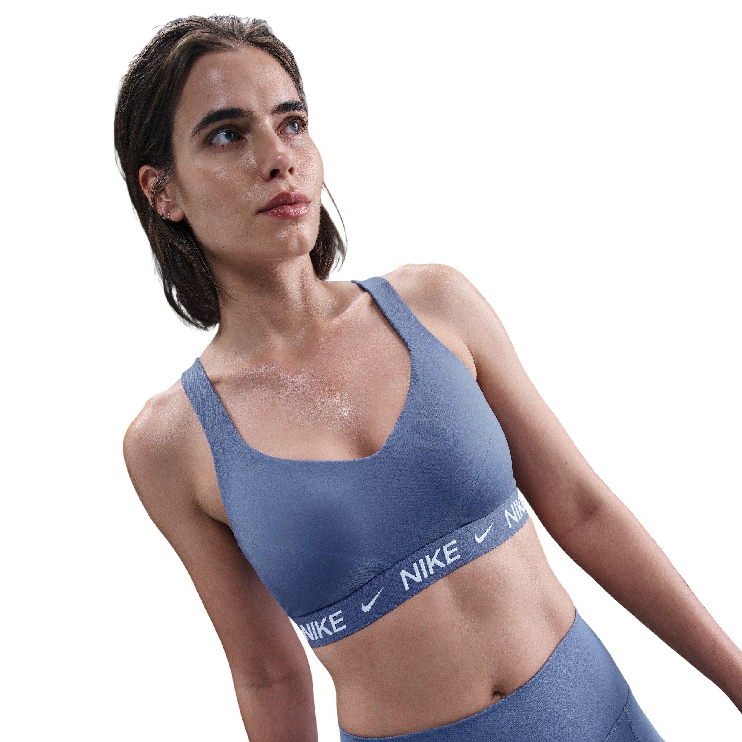 Nike Women's Indy High Support Padded Adjustable Sports Bra - Blue - BLUE Thumbnail View 1