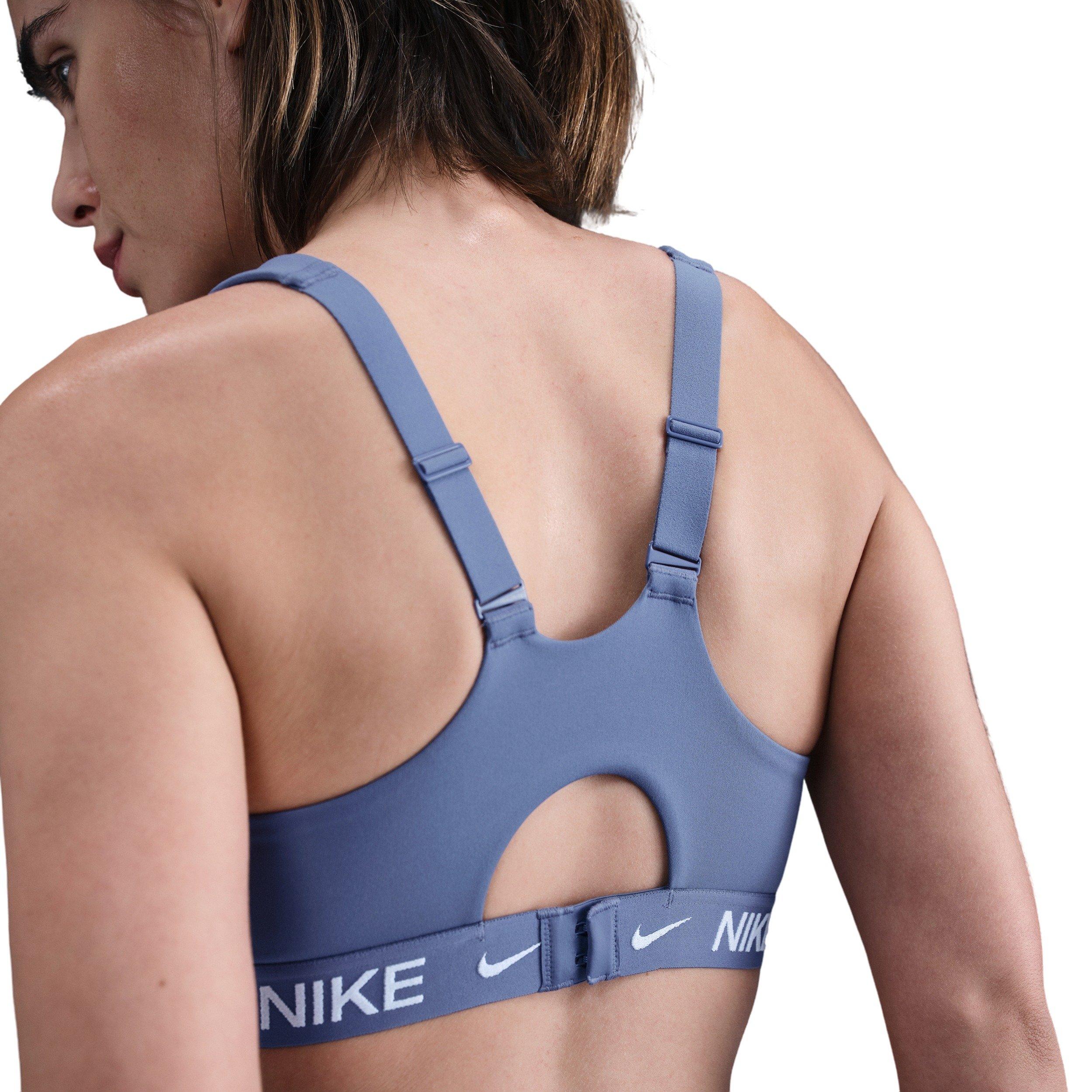 Nike Women's Indy High Support Padded Adjustable Sports Bra - Blue - BLUE Thumbnail View 2