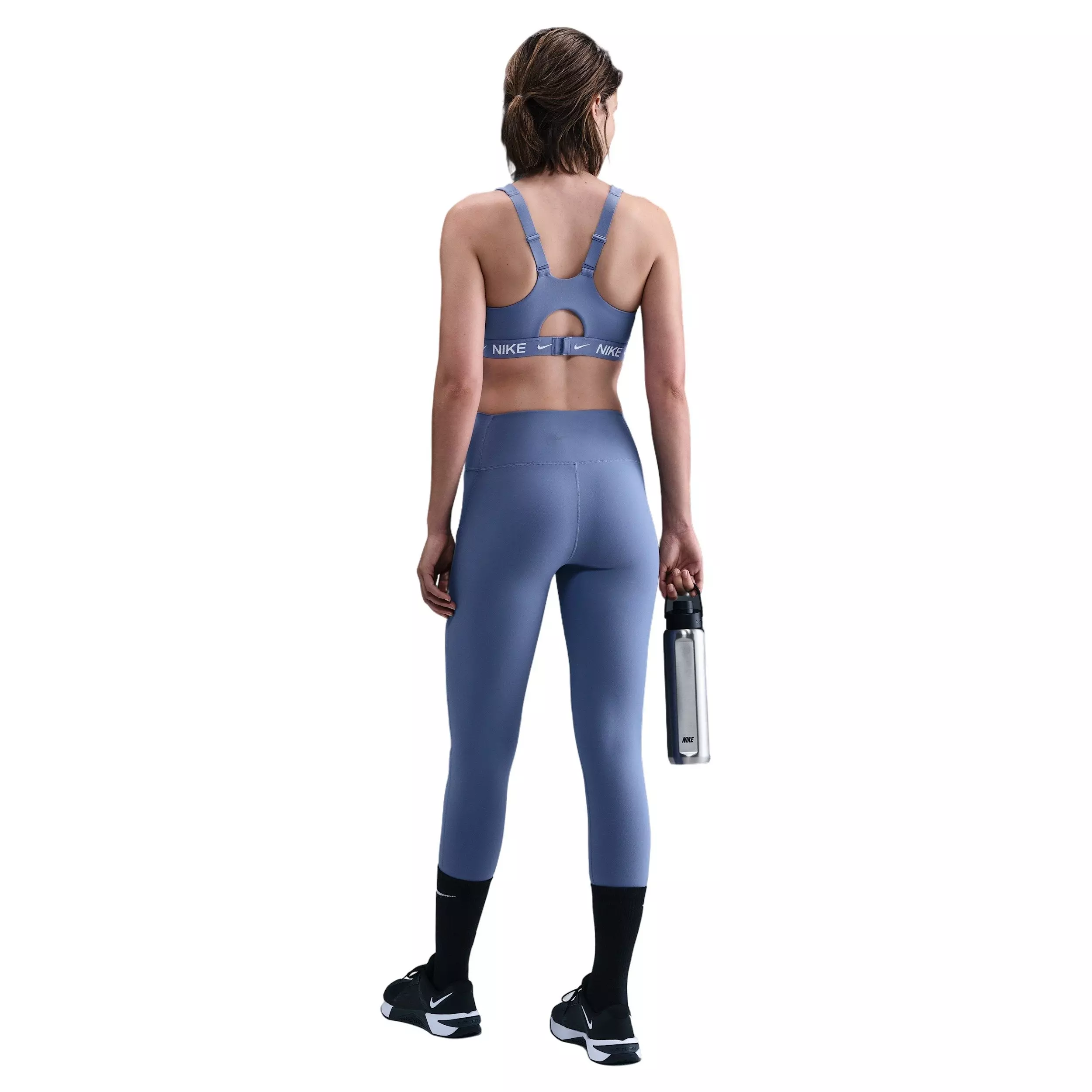 Nike Women's Indy High Support Padded Adjustable Sports Bra - Blue - BLUE