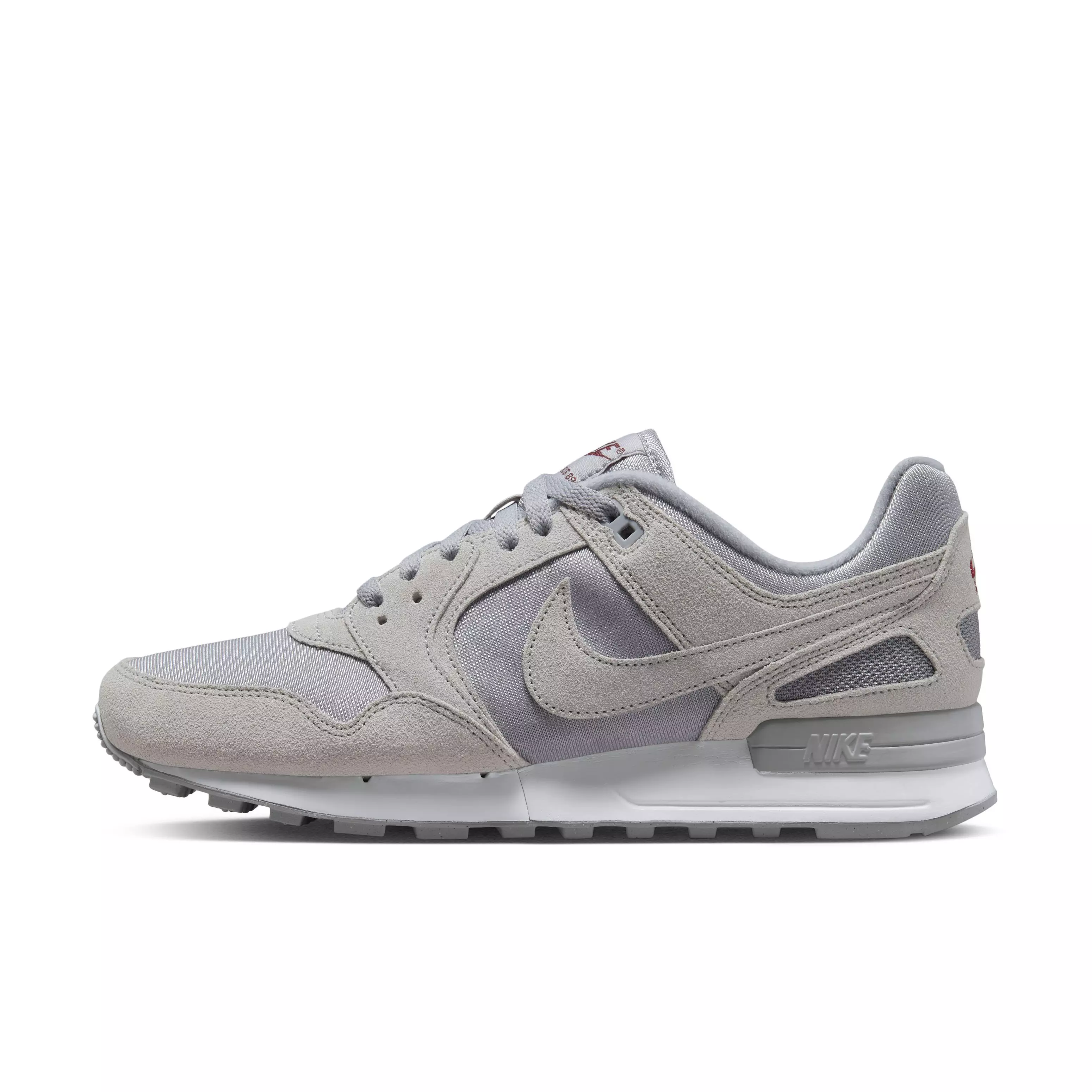 Nike Air Pegasus '89 "Wolf Grey/Team Red/White/Wolf Grey" Men's Shoe - GREY/RED/WHITE/GREY