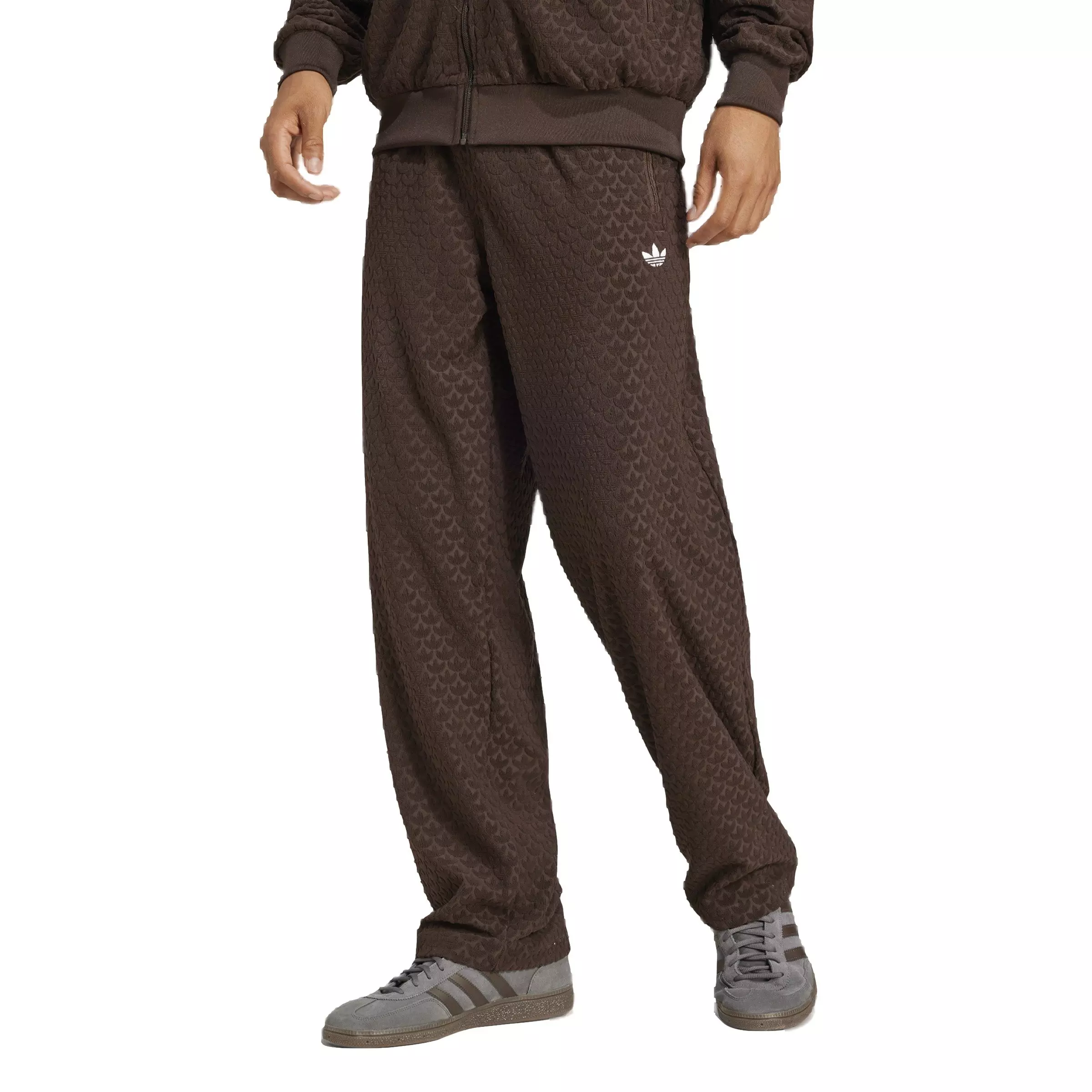adidas Originals Men's Monogram Track Pants -Brown - BROWN