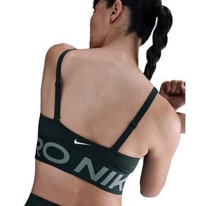 Nike Women's Pro Indy Plunge Medium-Support Padded Sports Bra - Green