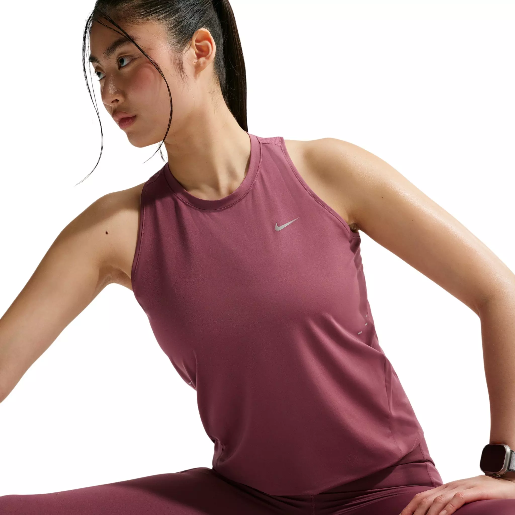 Nike Women's Swift Dri-FIT Running Tank Top - Pink - PINK