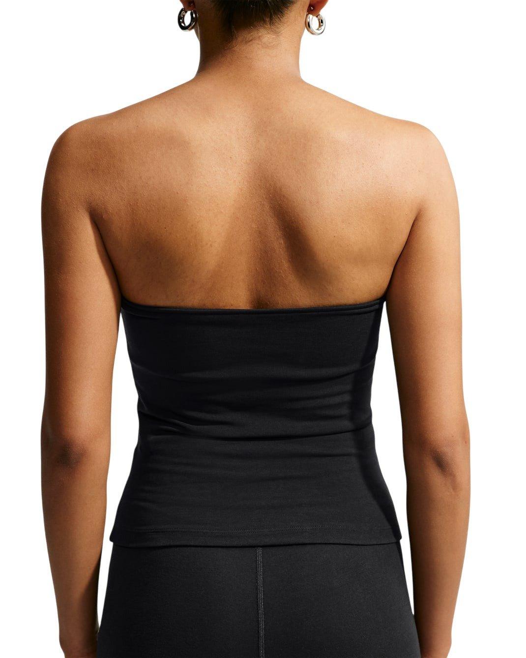 Nike Women's Sportswear Tight Tube Top - Black/Silver - BLACK/SILVER