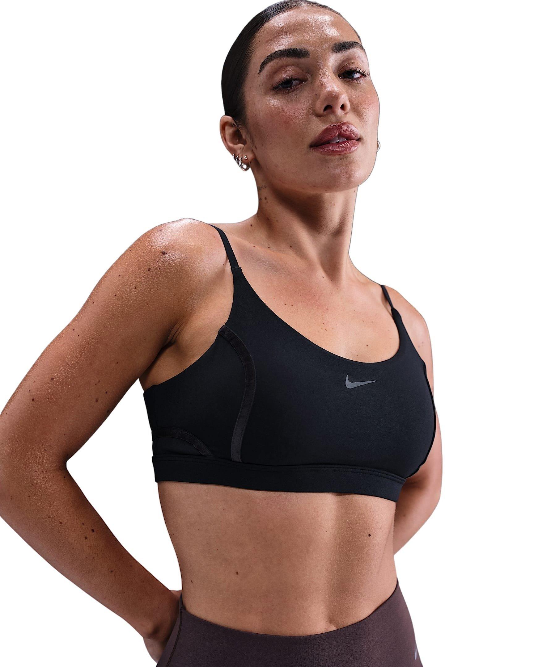 Nike Women's One Light-Support Padded Sports Bra -Black - BLACK Thumbnail View 1