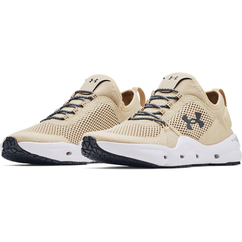 Under Armour Micro G Kilchis Men's Fishing Shoe - WHITE/KHAKI Thumbnail View 3
