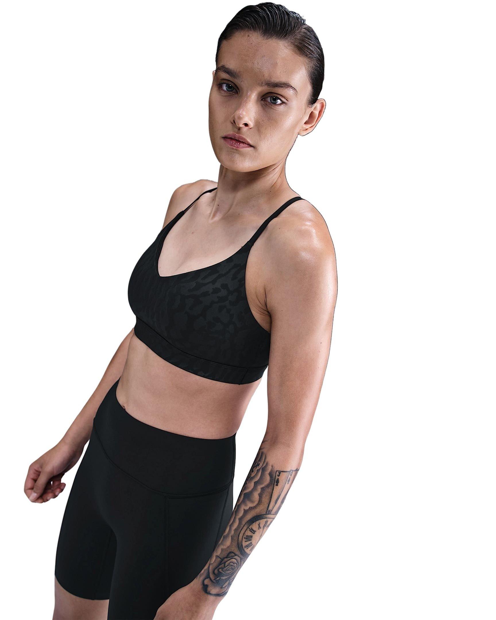 Nike Women's Indy Light-Support Padded Adjustable Sports Bra - Black - BLACK Thumbnail View 1