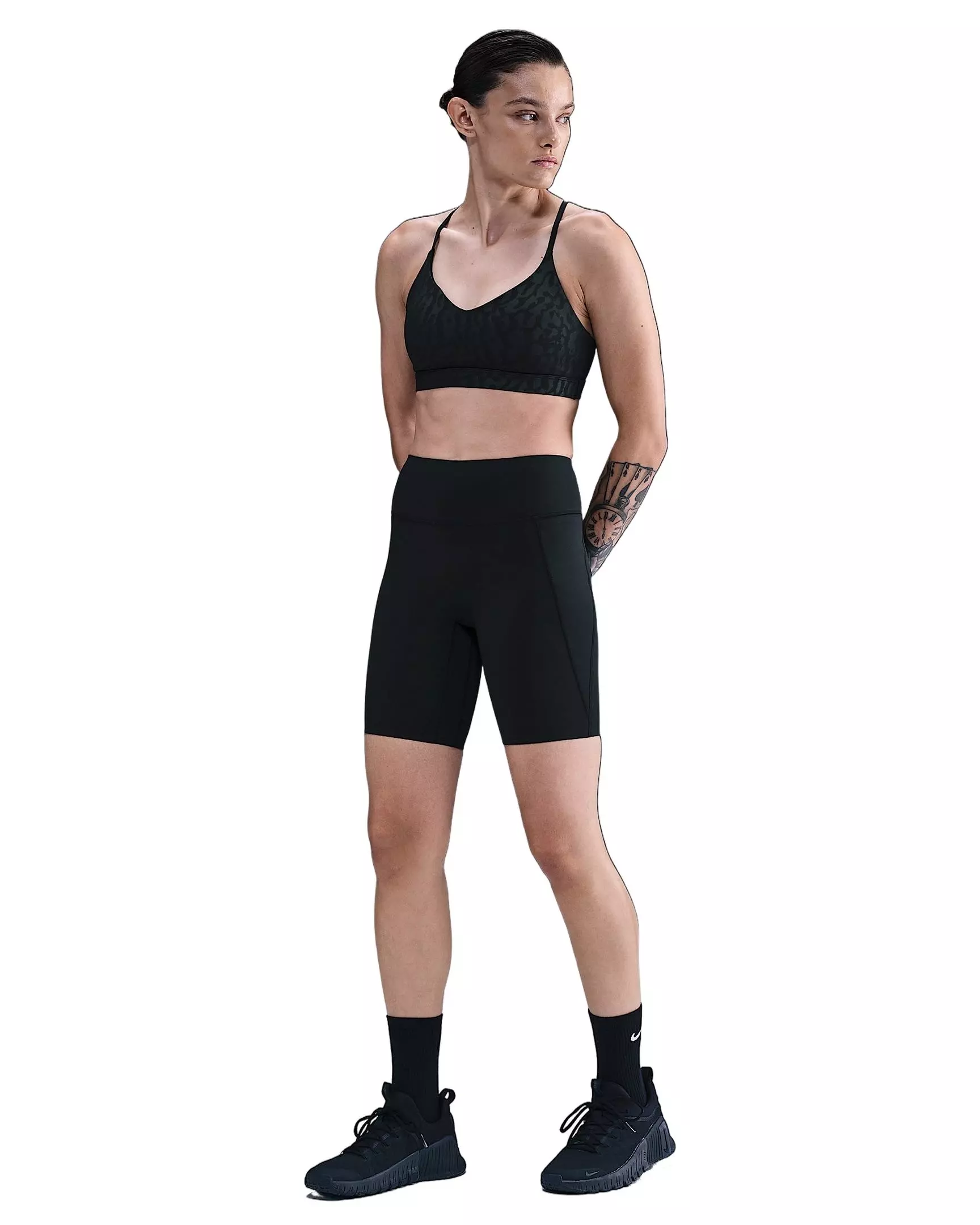 Nike Women's Indy Light-Support Padded Adjustable Sports Bra - Black - BLACK