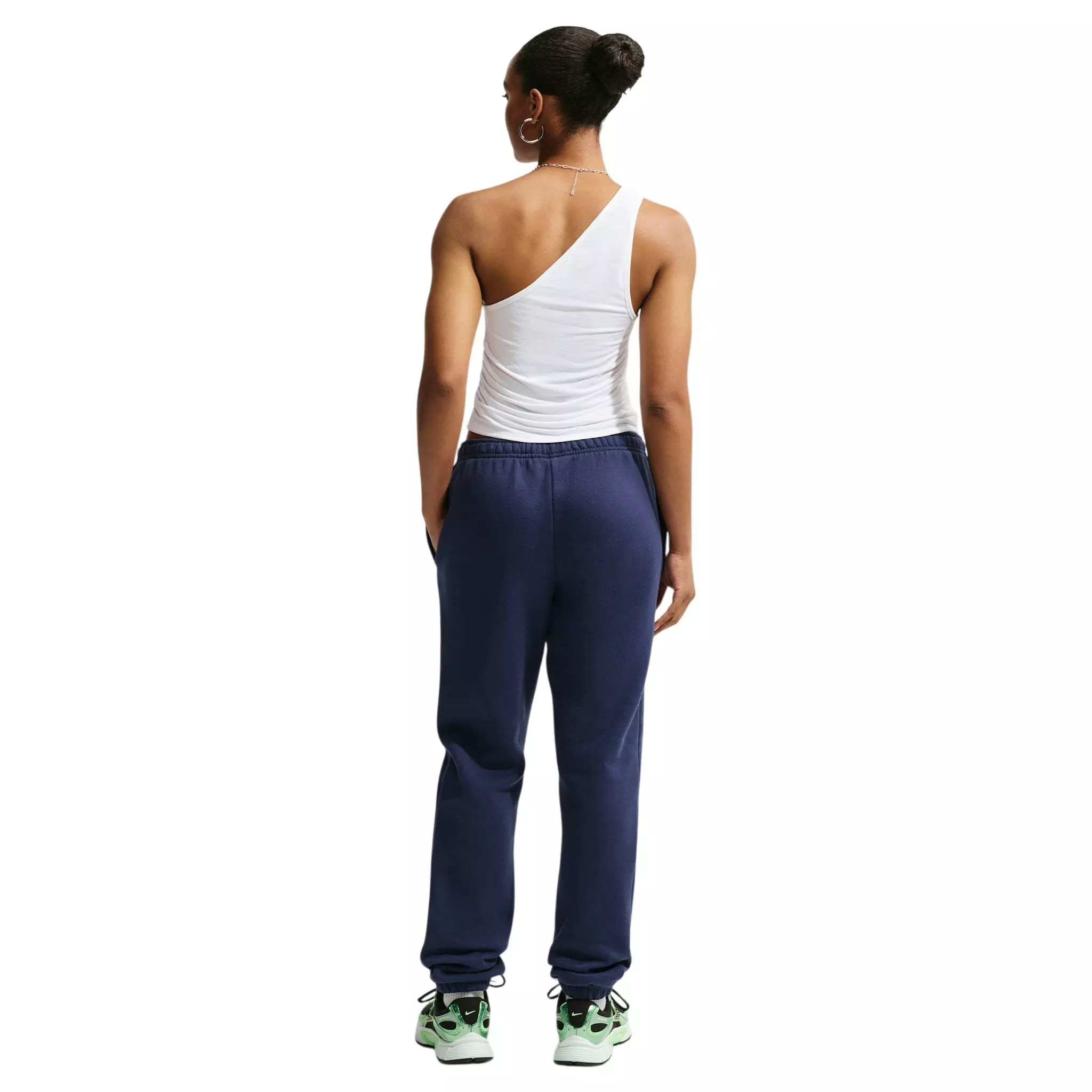 Nike Women's Sportswear Tight One-Shoulder Tank Top - White - WHITE