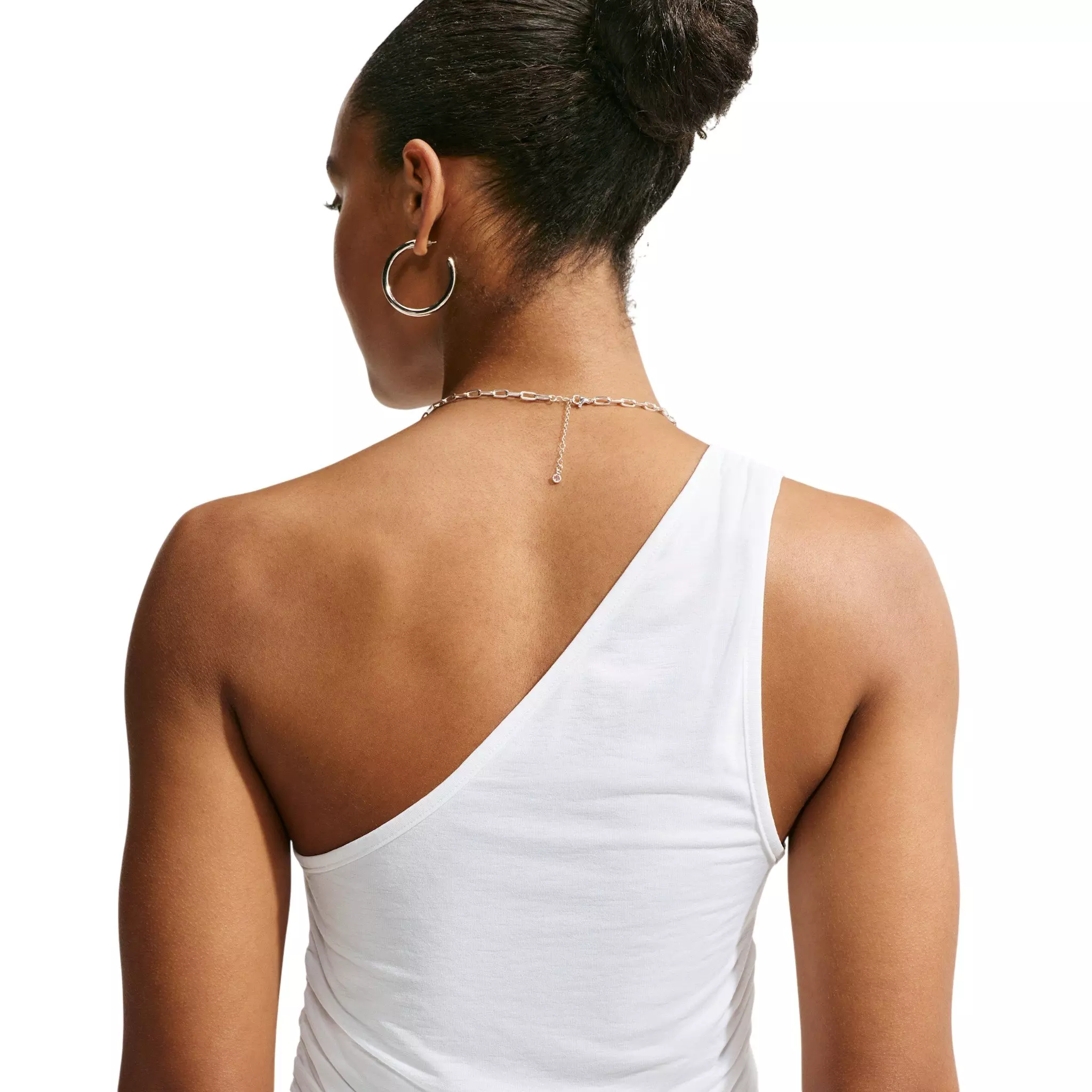 Nike Women's Sportswear Tight One-Shoulder Tank Top - White - WHITE