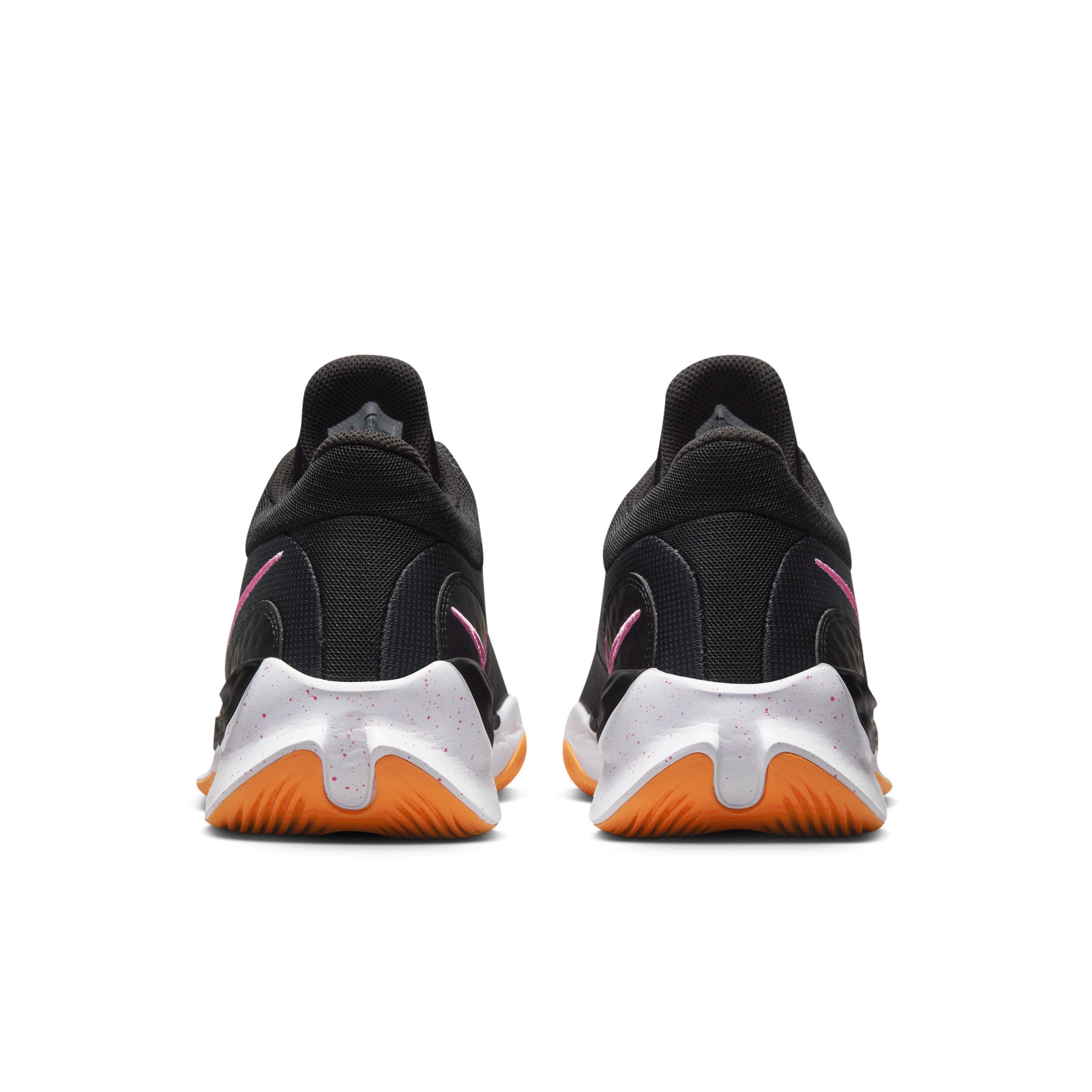 Nike Renew Elevate 3 "Black/Anthracite/Brilliant Orange/Pink Spell" Men's Basketball Shoe - BLACK/ANTHRACITE/ORANGE/PINK Thumbnail View 5
