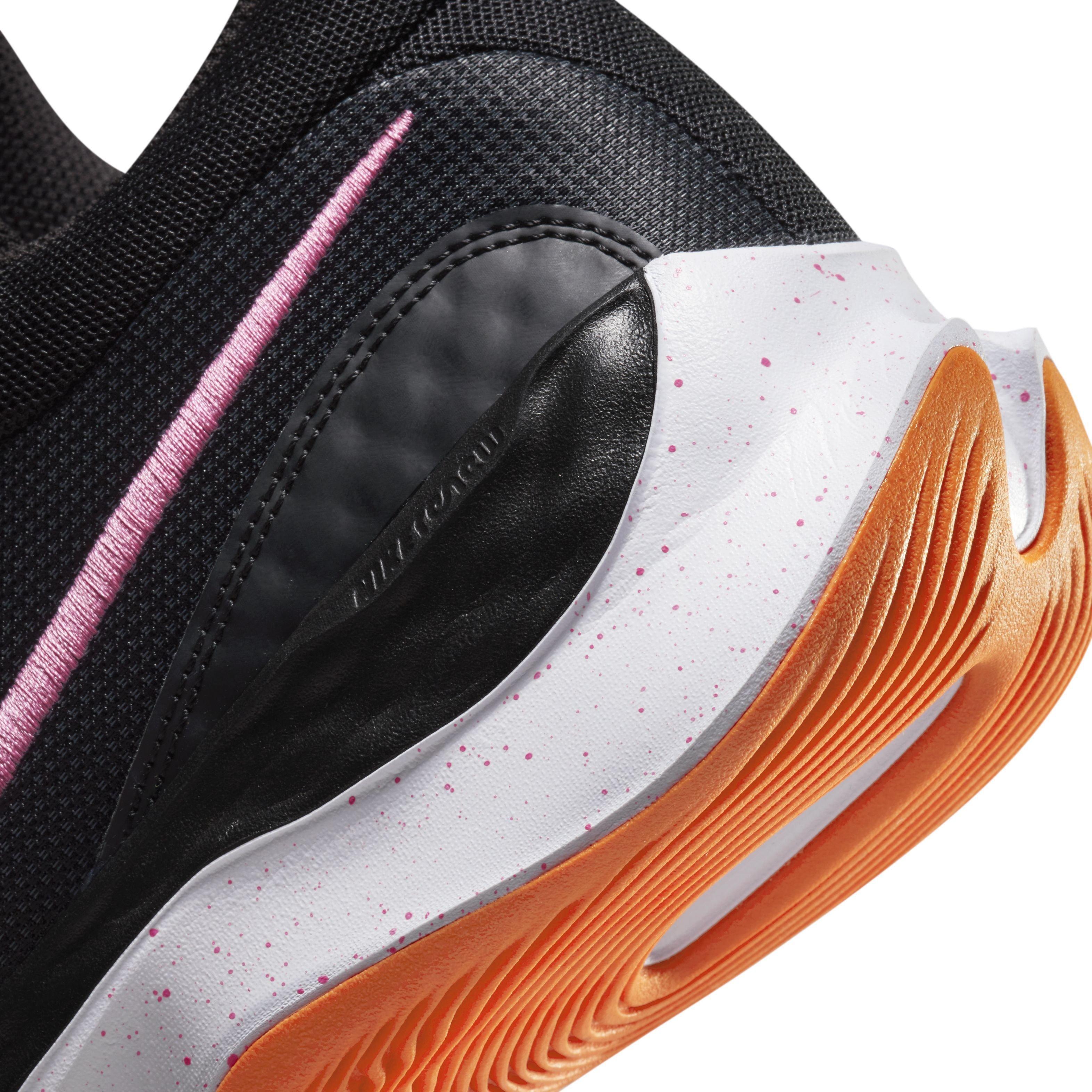 Nike Renew Elevate 3 "Black/Anthracite/Brilliant Orange/Pink Spell" Men's Basketball Shoe - BLACK/ANTHRACITE/ORANGE/PINK Thumbnail View 8