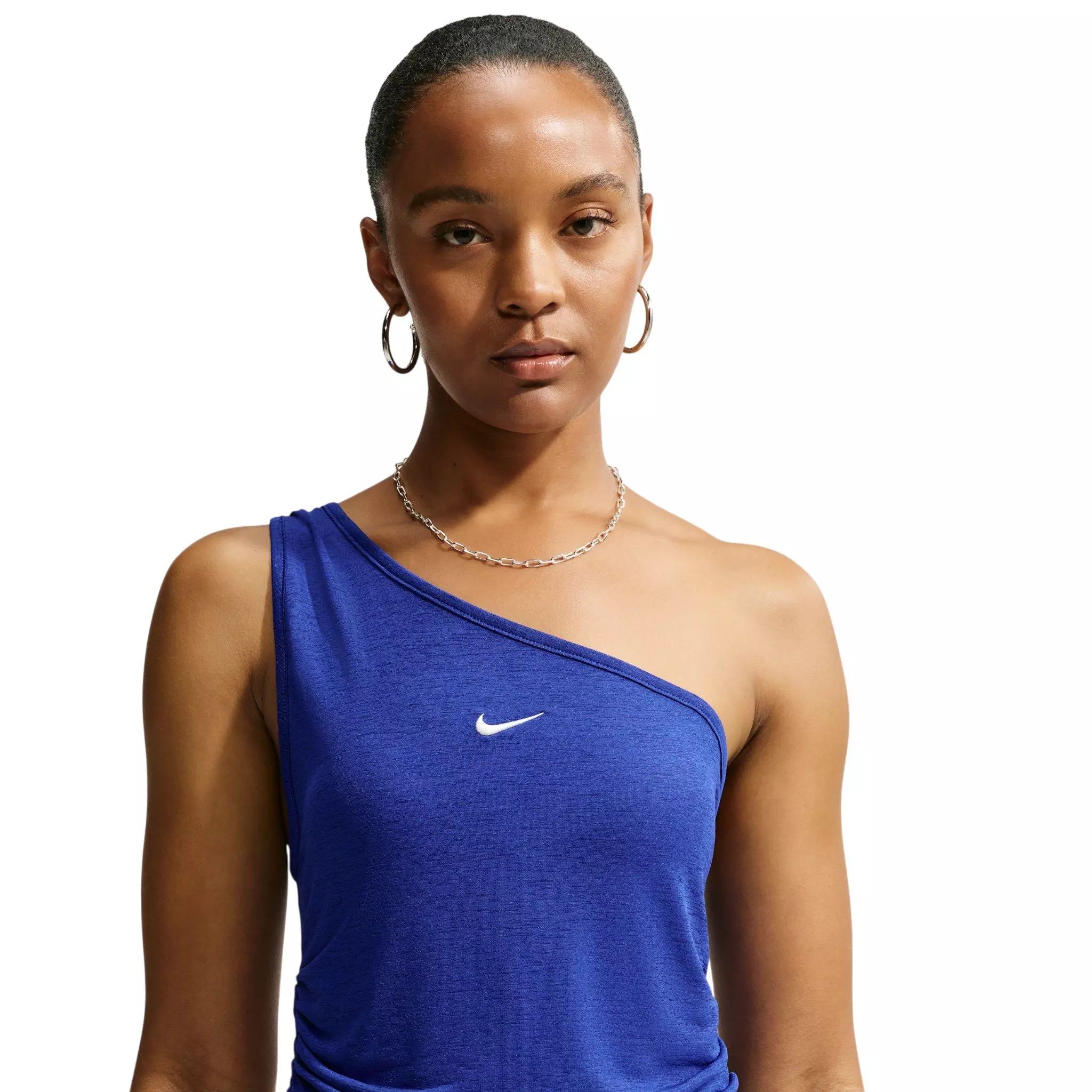 Nike Women's Sportswear Tight One-Shoulder Tank Top - Royal - ROYAL