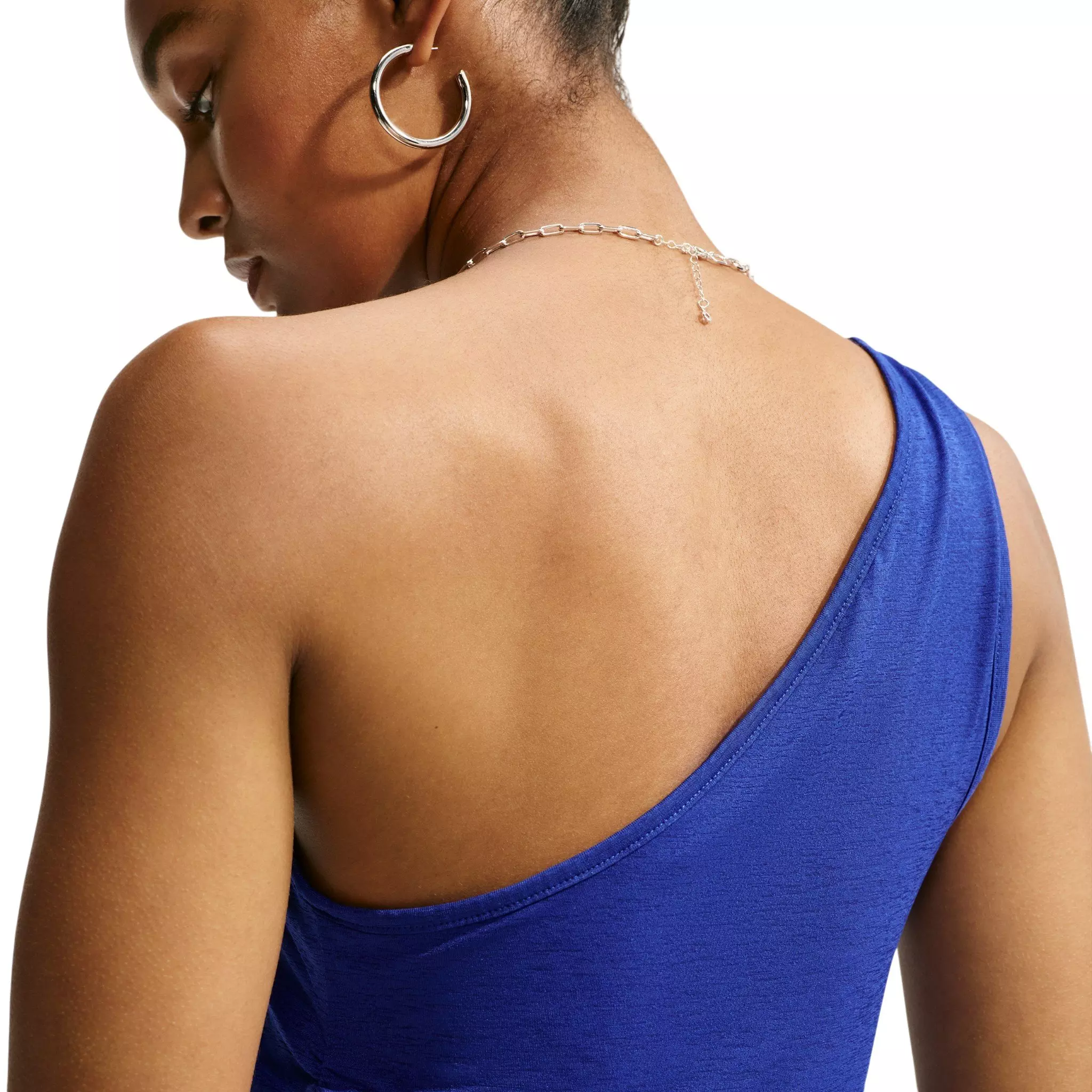 Nike Women's Sportswear Tight One-Shoulder Tank Top - Royal - ROYAL