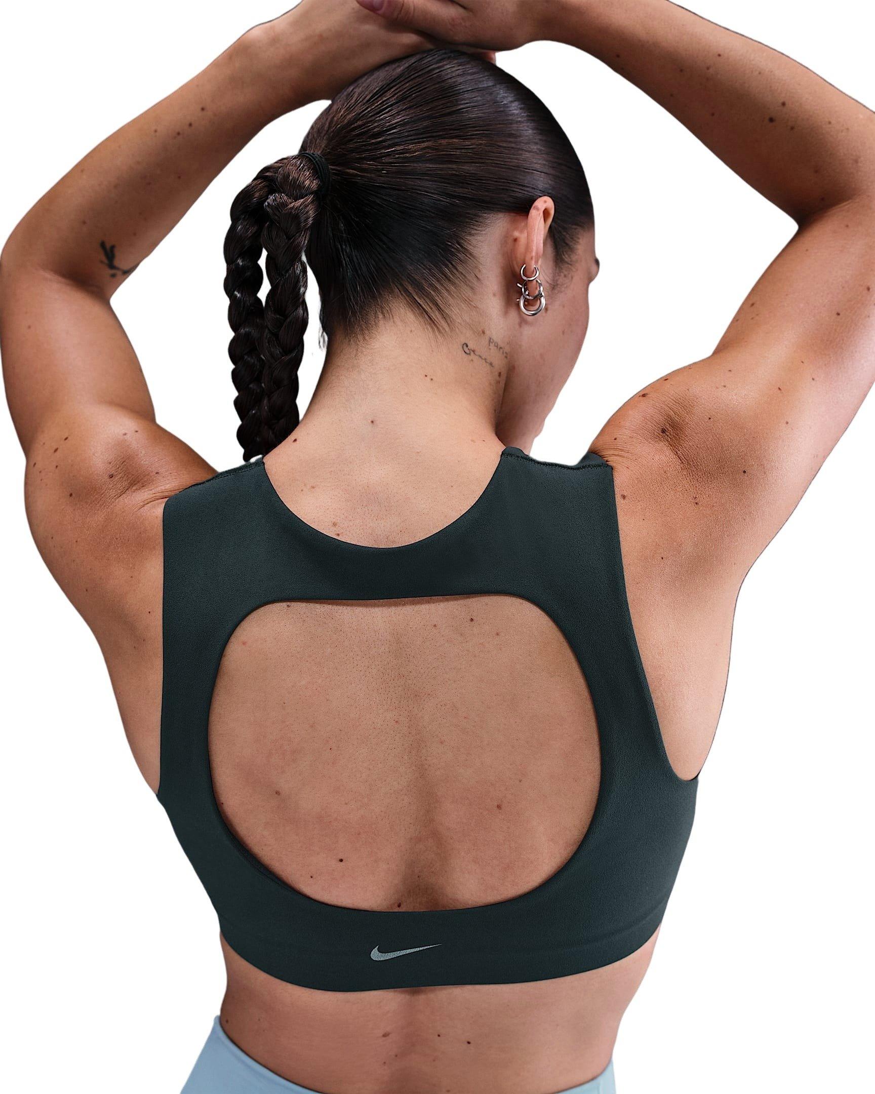 Nike Women's Zenvy Light-Support Lightly Lined Sports Bra - Green - GREEN Thumbnail View 2