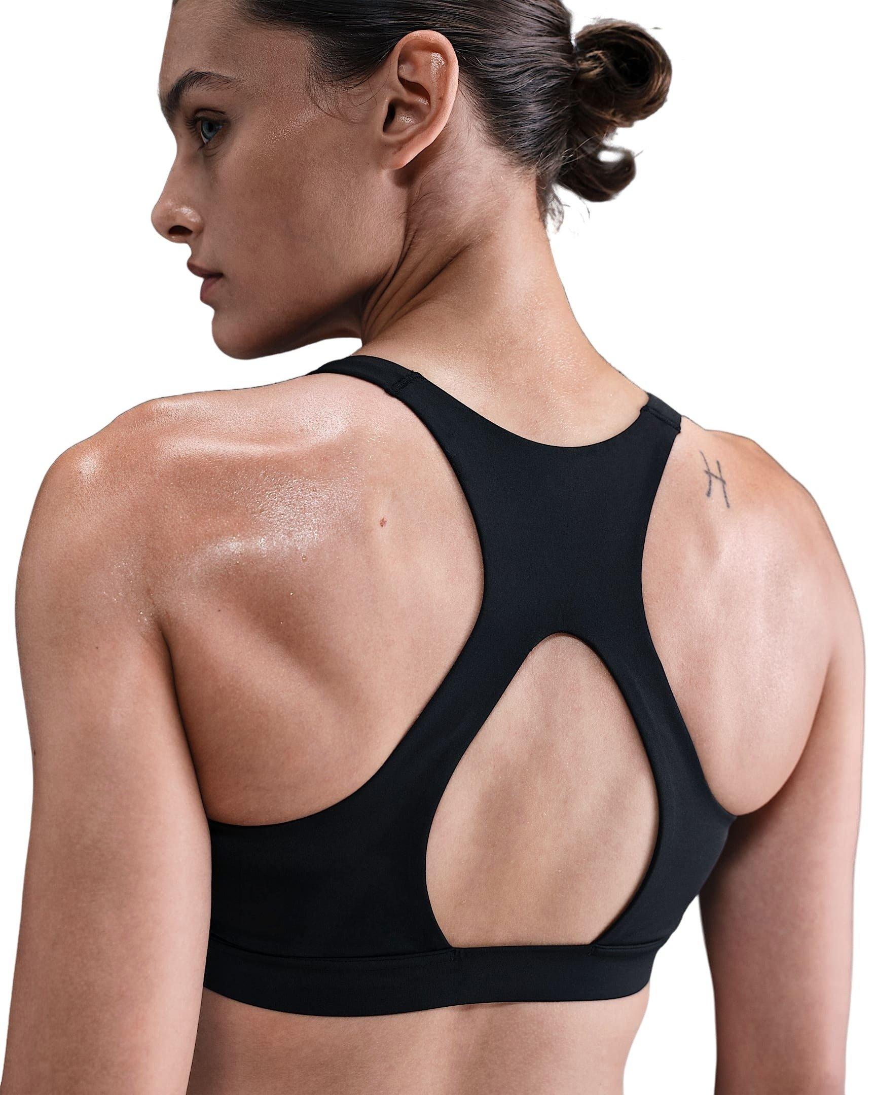 Nike Women's Universa Medium-Support Padded Sport Bra - Black - BLACK Thumbnail View 2