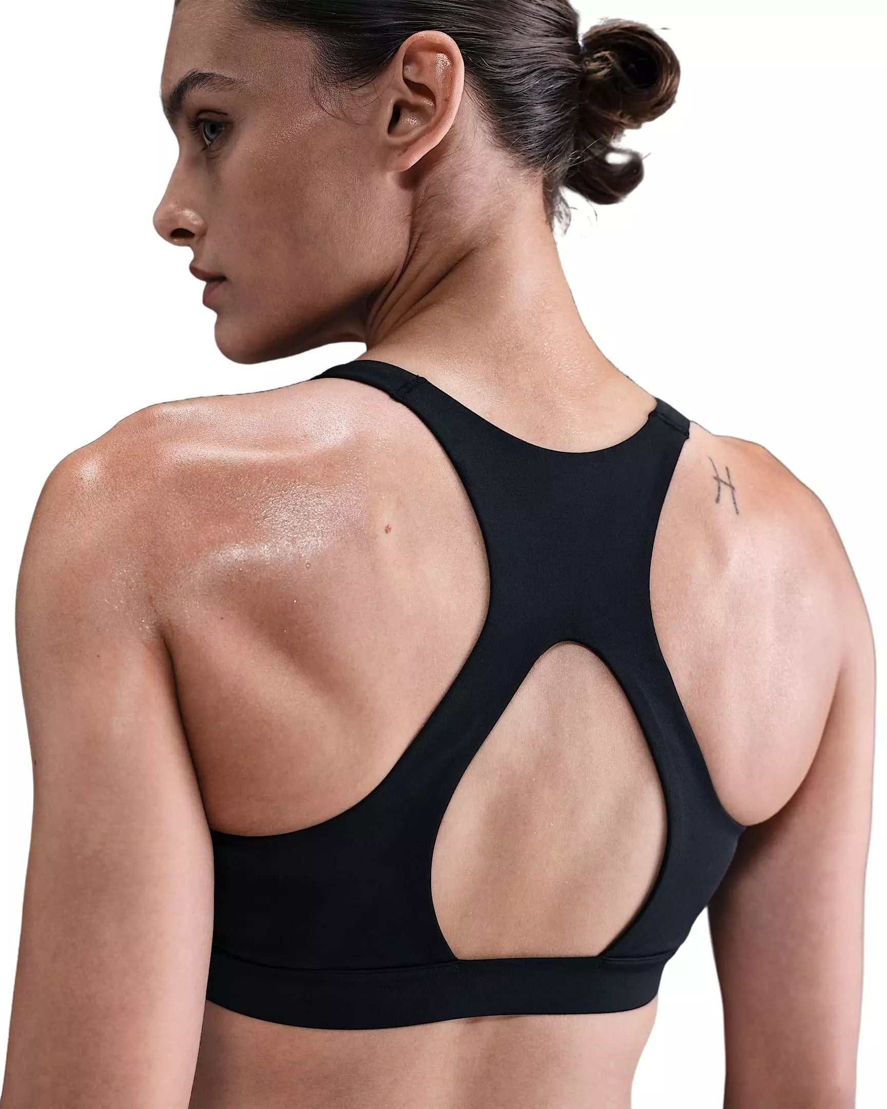 Nike Women's Universa Medium-Support Padded Sport Bra - Black - BLACK