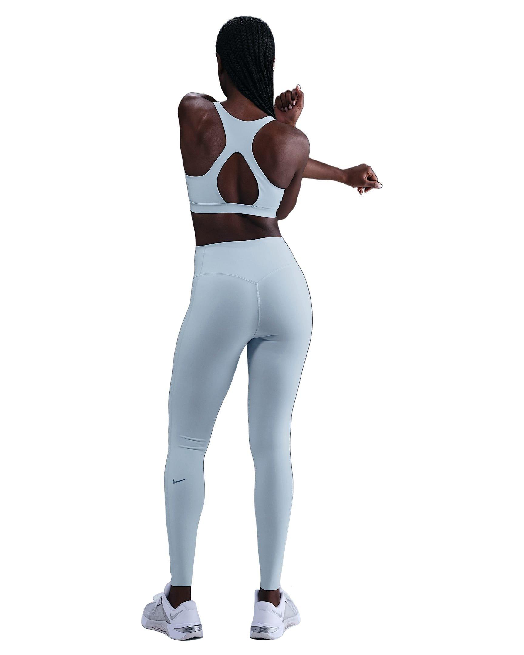 Nike Women's Universa Medium-Support Padded Sport Bra - Blue - BLUE Thumbnail View 5