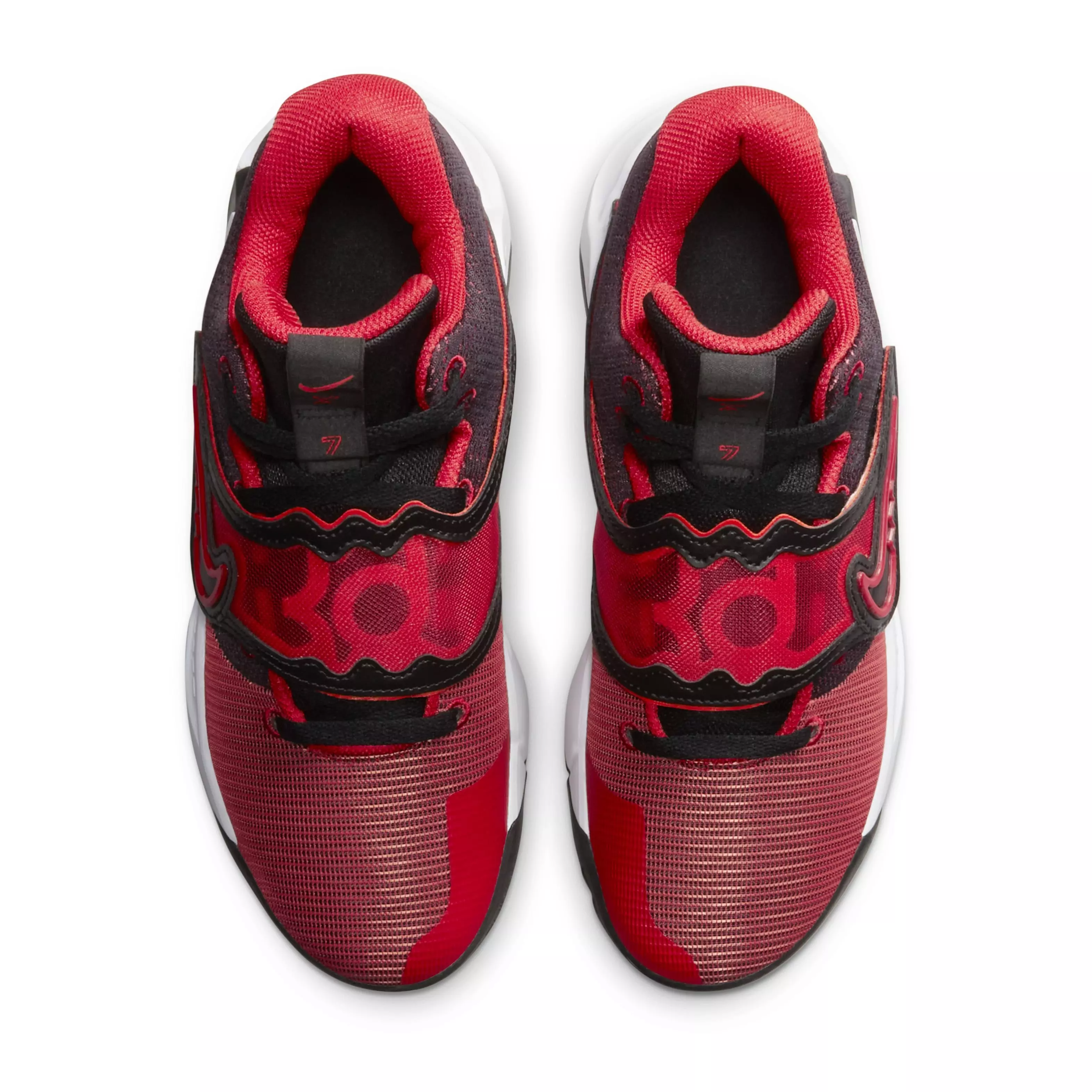 Nike KD Trey 5 X "Black/Bright Crimson/White/University Red" Men's Basketball Shoe - BLACK/CRIMSON/WHITE/RED