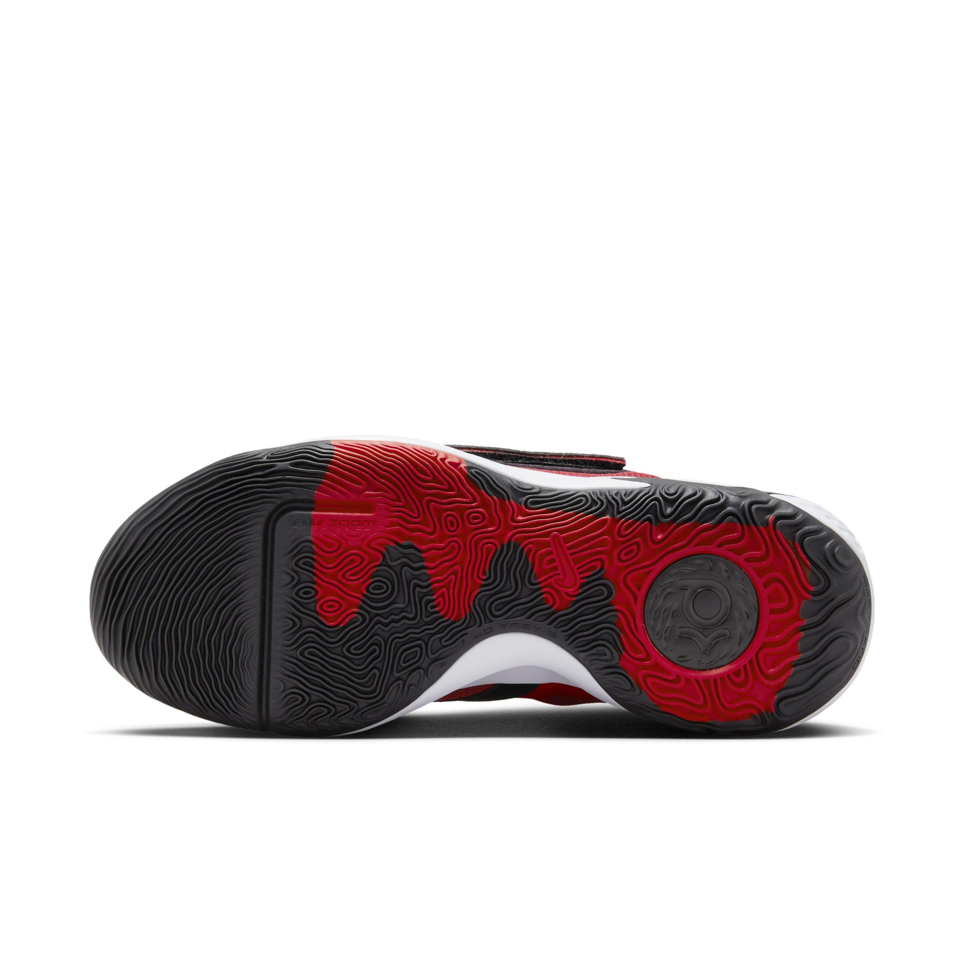 Nike KD Trey 5 X "Black/Bright Crimson/White/University Red" Men's Basketball Shoe - BLACK/CRIMSON/WHITE/RED Thumbnail View 6