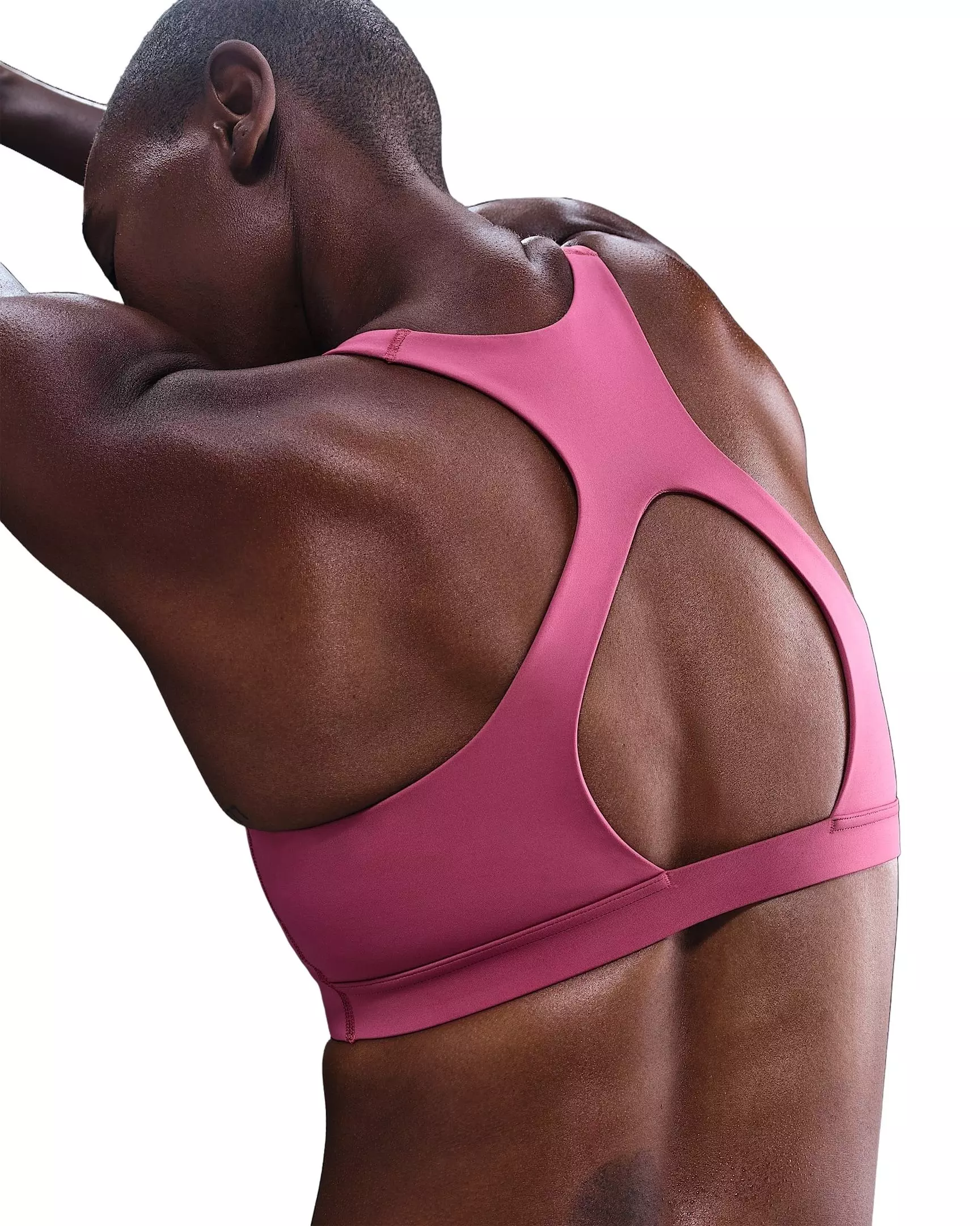 Nike Women's Universa Medium-Support Padded Sport Bra -Beet Purple - BEET PURPLE