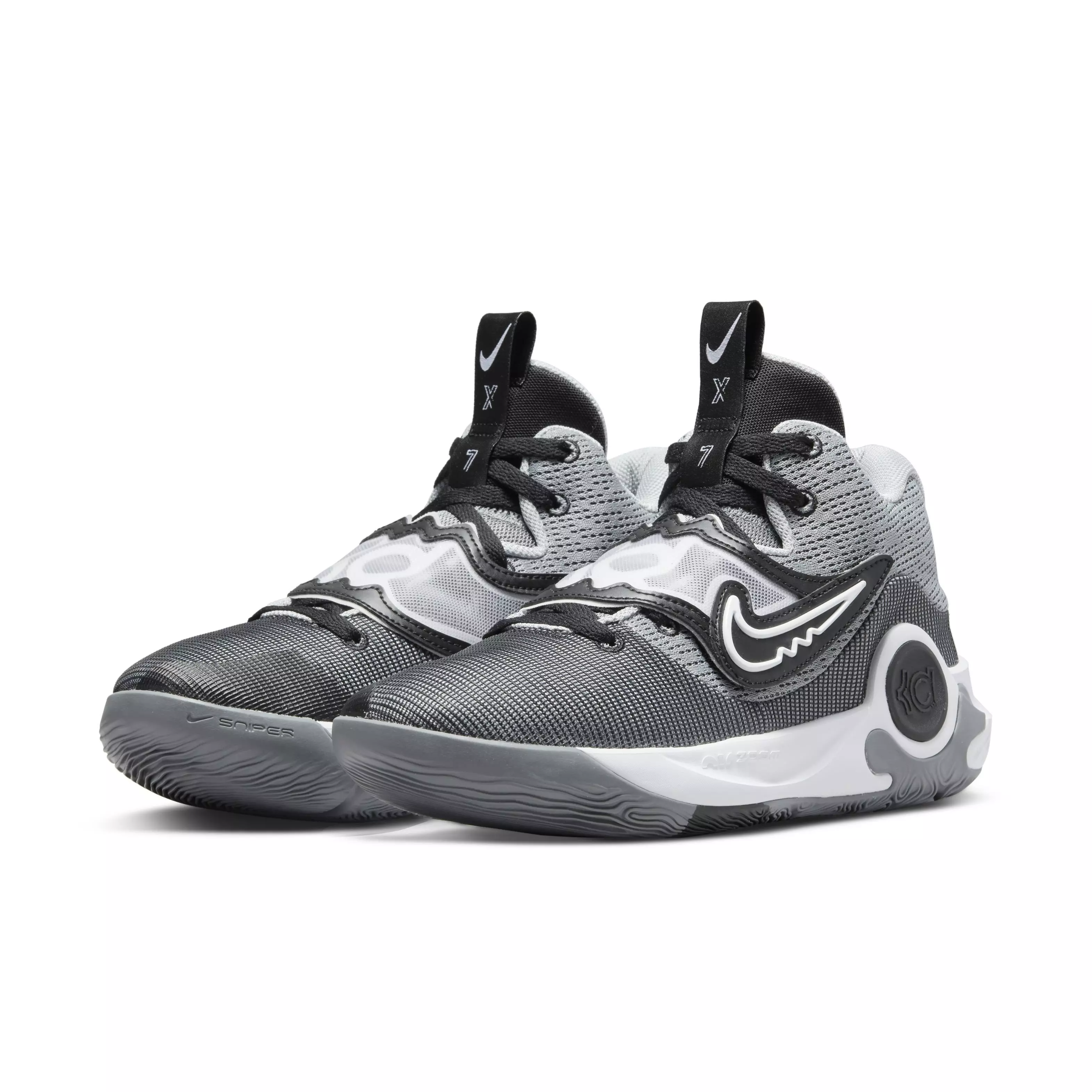 Nike KD Trey 5 X "Wolf Grey/Cool Grey/Black/White" Men's Basketball Shoe - GREY/GREY/BLACK/WHITE