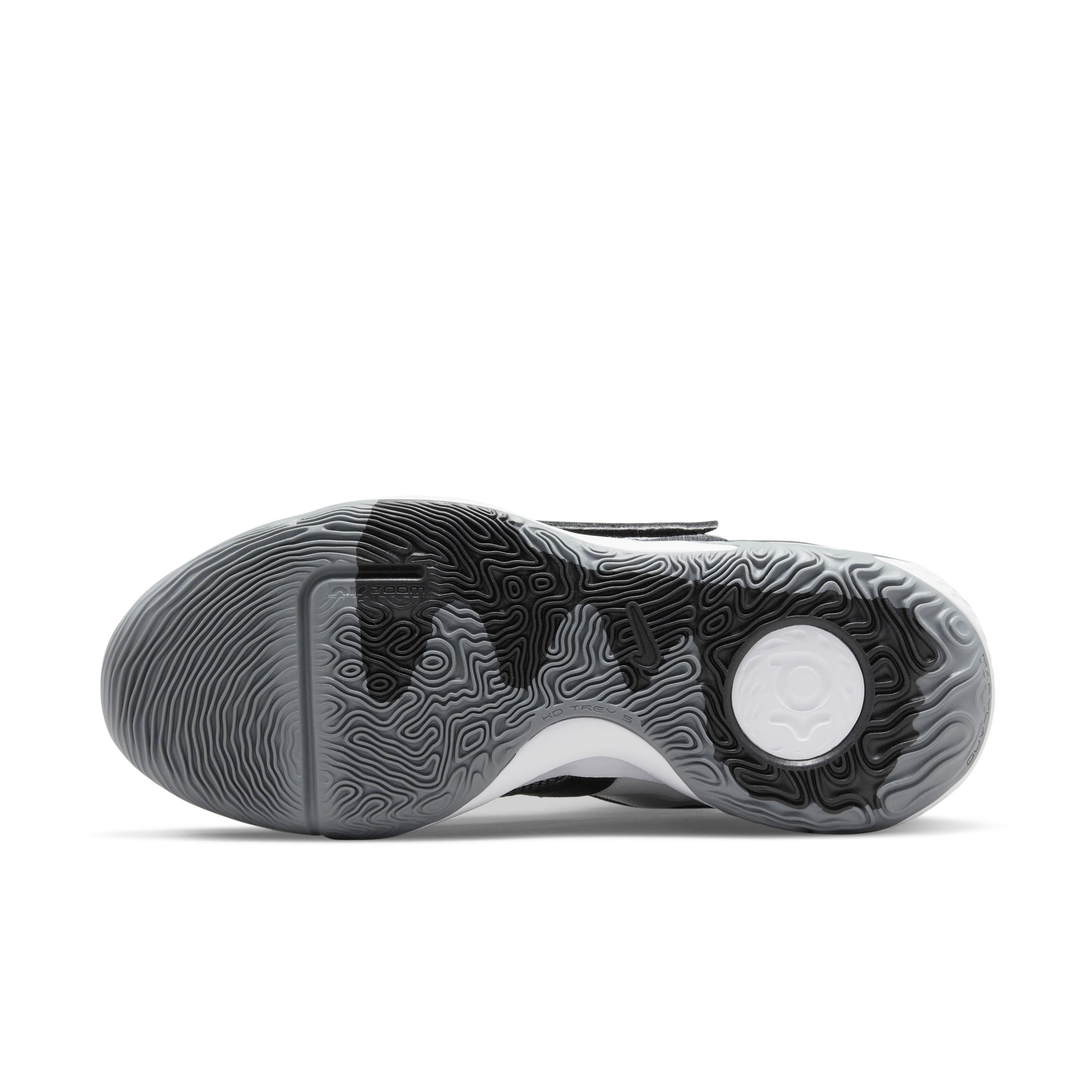 Nike KD Trey 5 X "Wolf Grey/Cool Grey/Black/White" Men's Basketball Shoe - GREY/GREY/BLACK/WHITE Thumbnail View 6