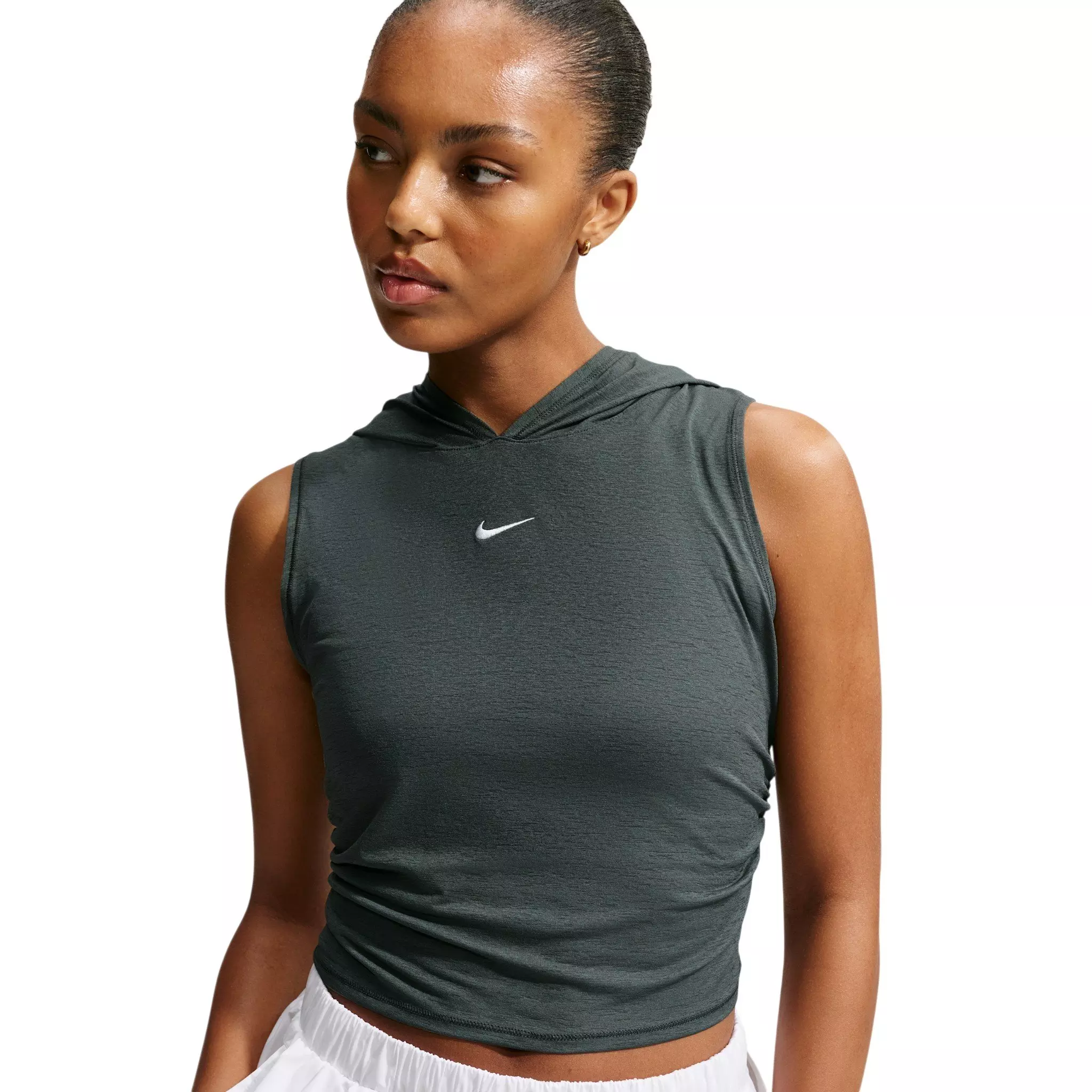Nike Women's Sportswear Slim Hooded Tank Top - Green - GREEN