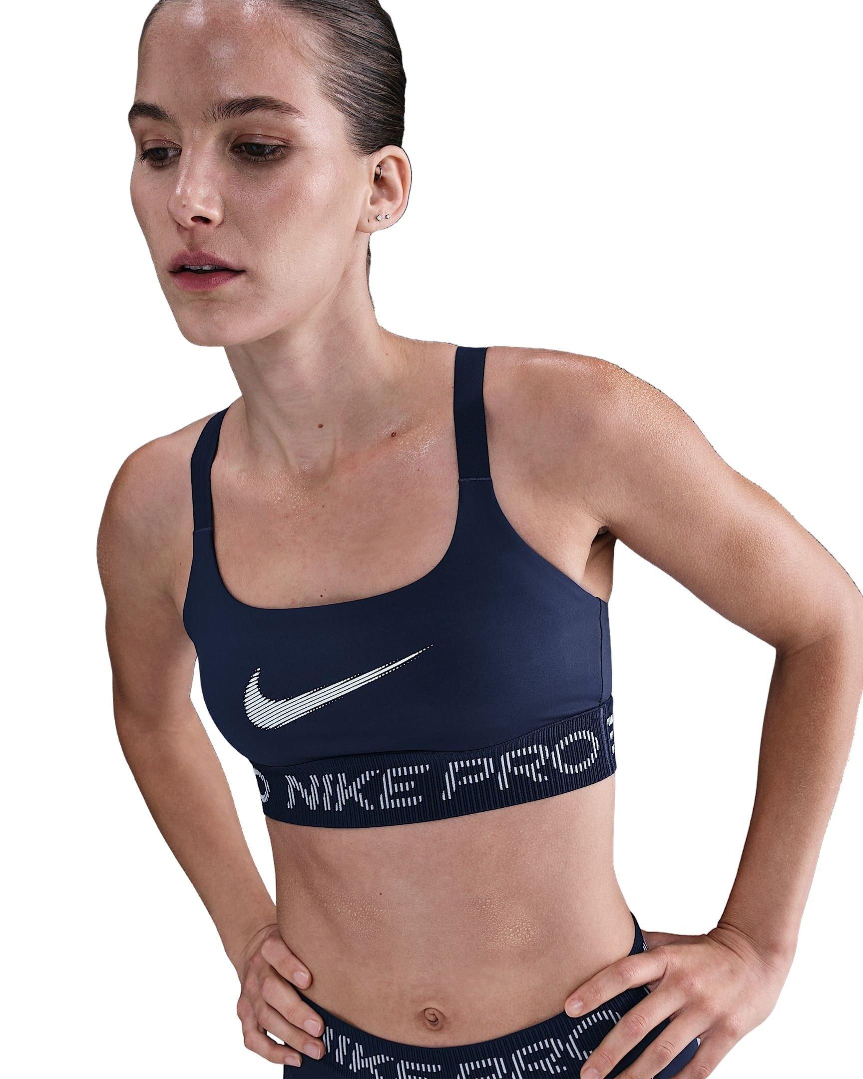 Nike Women's Pro Light-Support Non-Padded Sports Bra - Blue - BLUE Thumbnail View 1