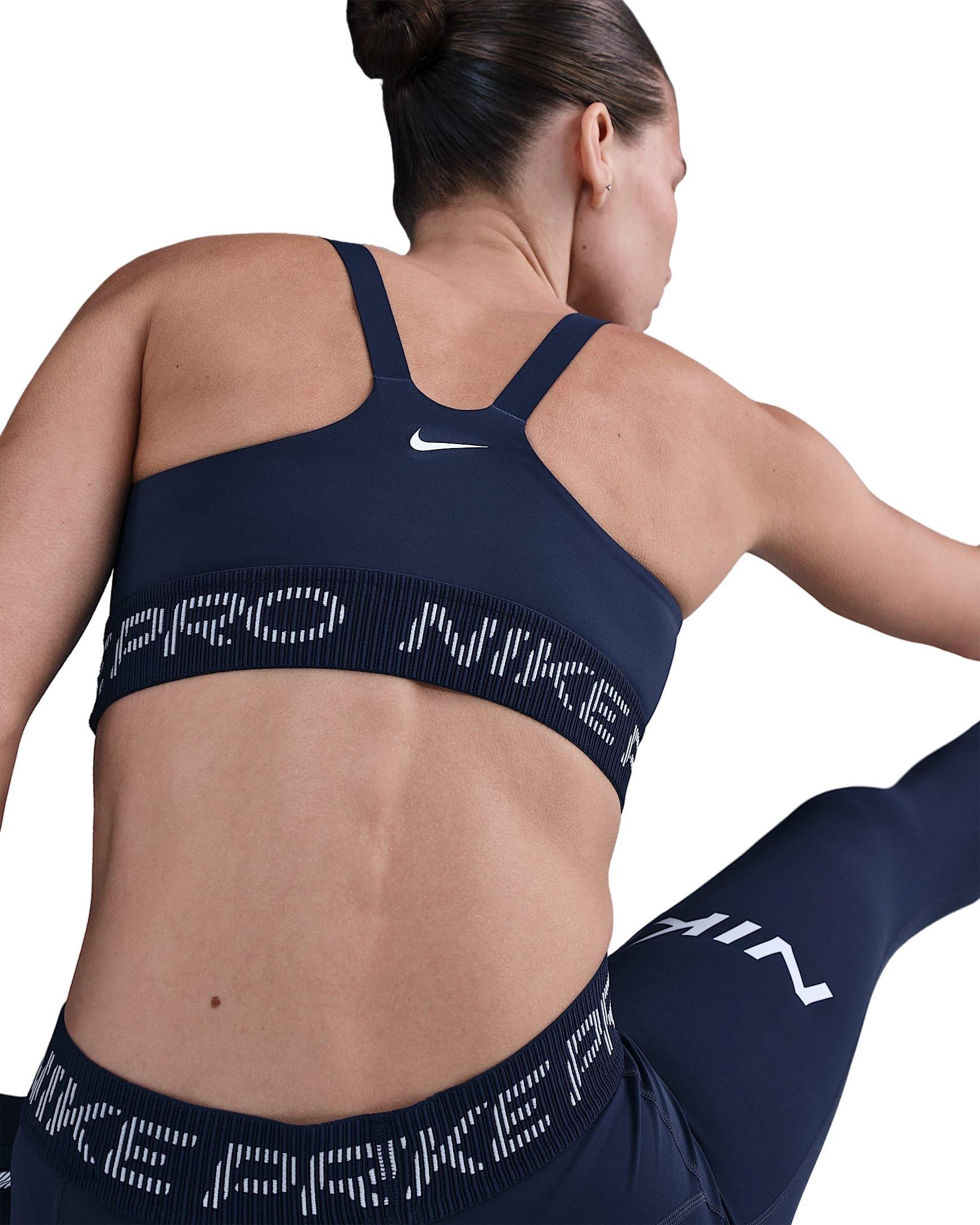 Nike Women's Pro Light-Support Non-Padded Sports Bra - Navy - NAVY Thumbnail View 2