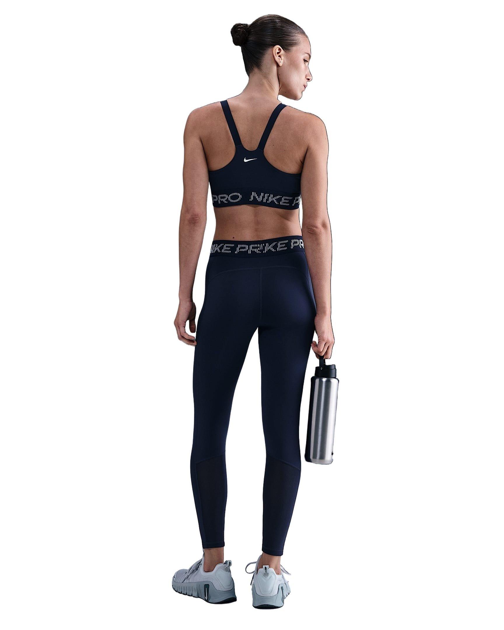 Nike Women's Pro Light-Support Non-Padded Sports Bra - Navy - NAVY Thumbnail View 5