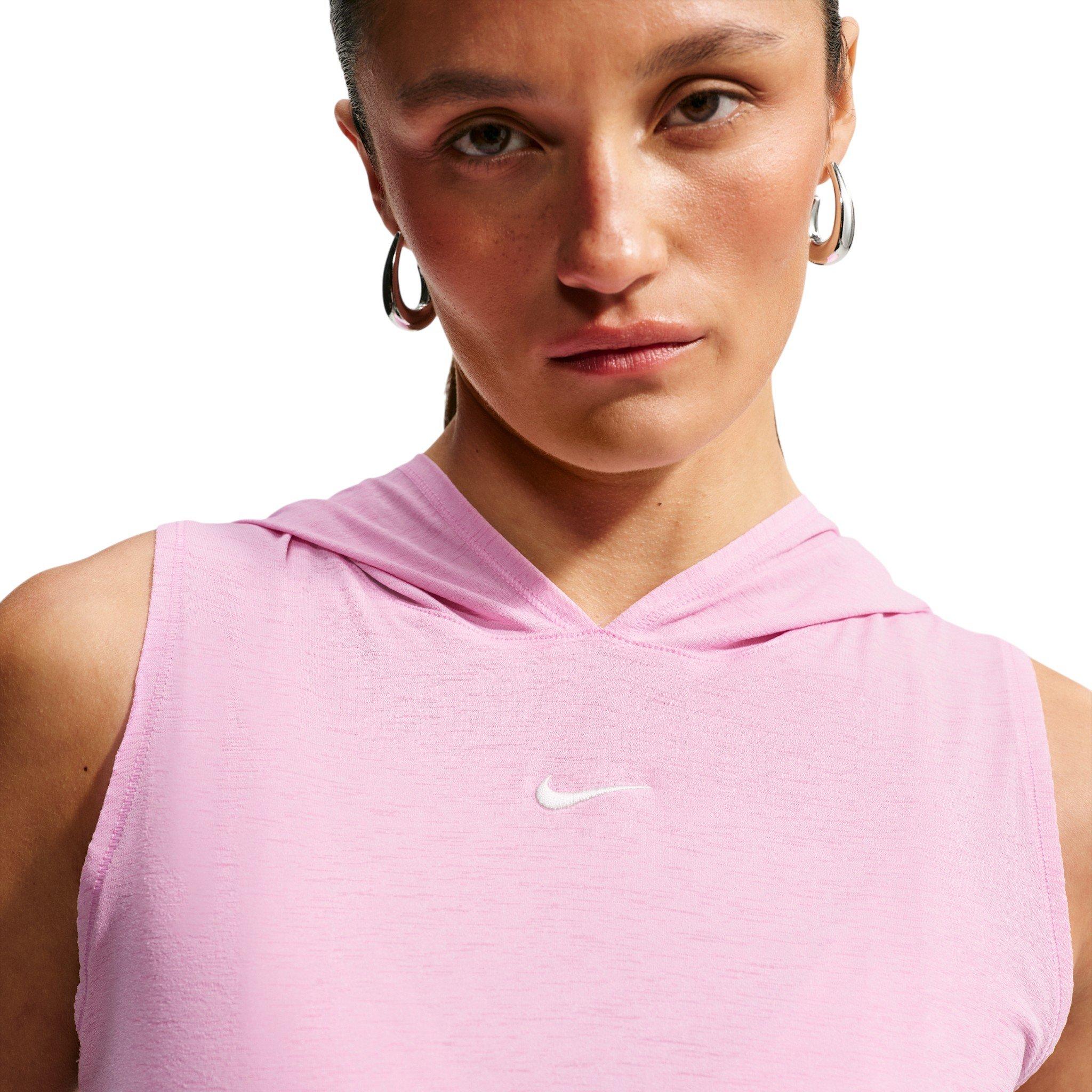 Nike Women's Sportswear Slim Hooded Tank Top - Pink - PINK