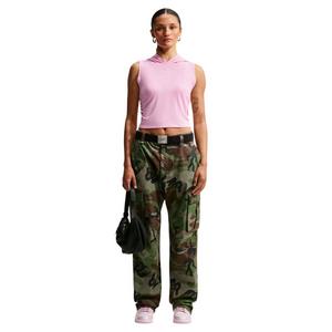 Nike Women's Sportswear Slim Hooded Tank Top - Pink - PINK