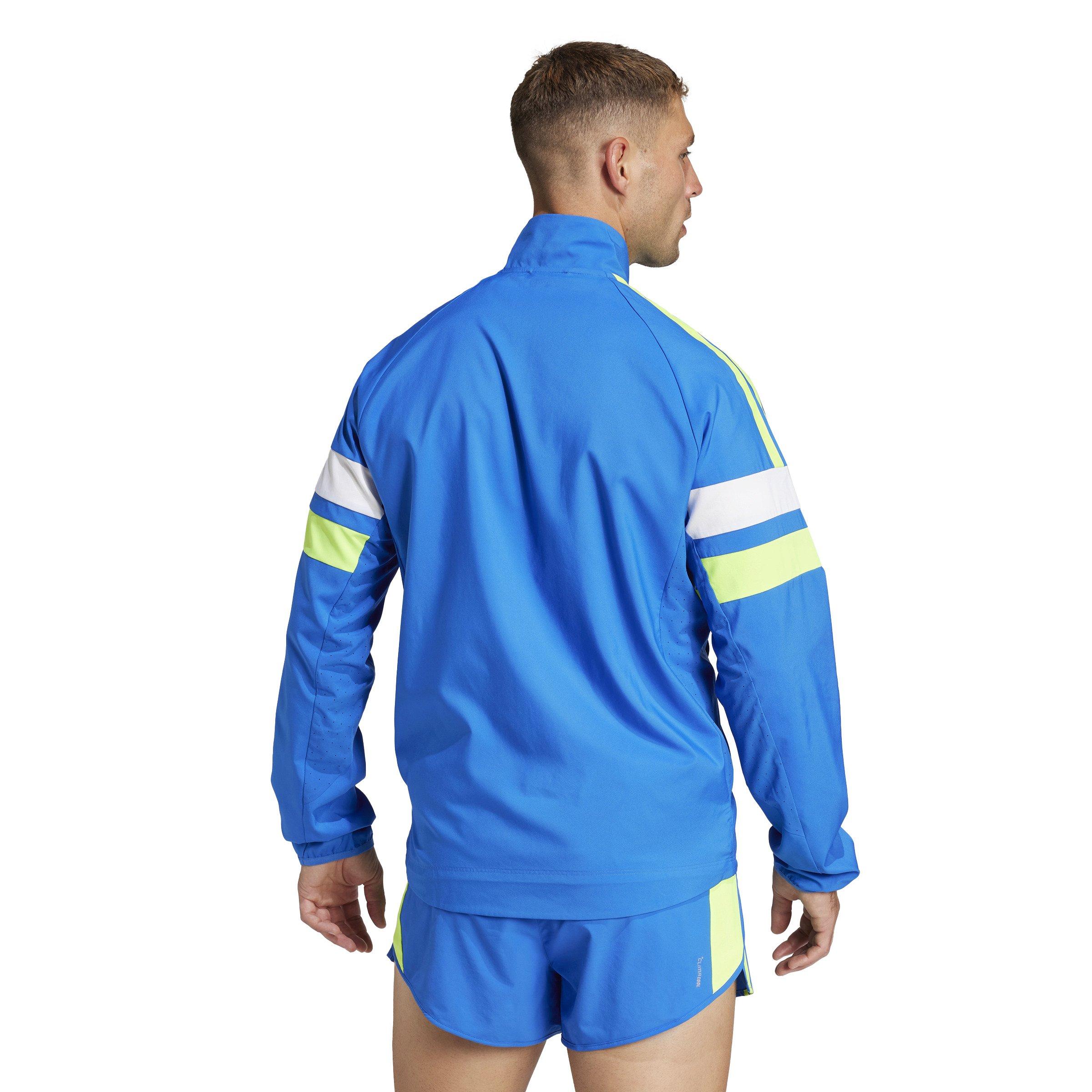 adidas Men's Adizero Retro Running Jacket -Blue - BLUE Thumbnail View 2