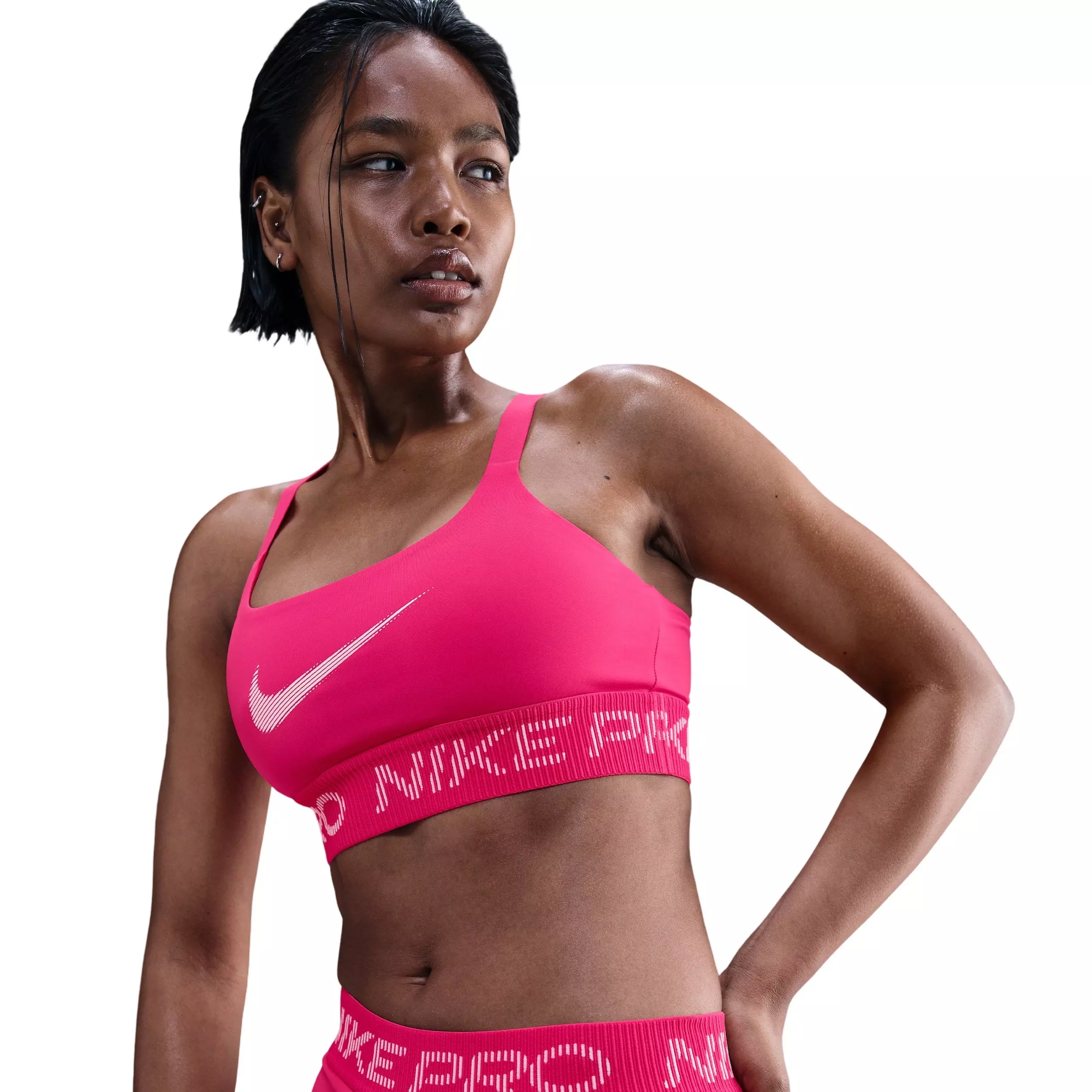 Nike Women's Pro Light-Support Non-Padded Sports Bra - Rush Pink - RUSH PINK